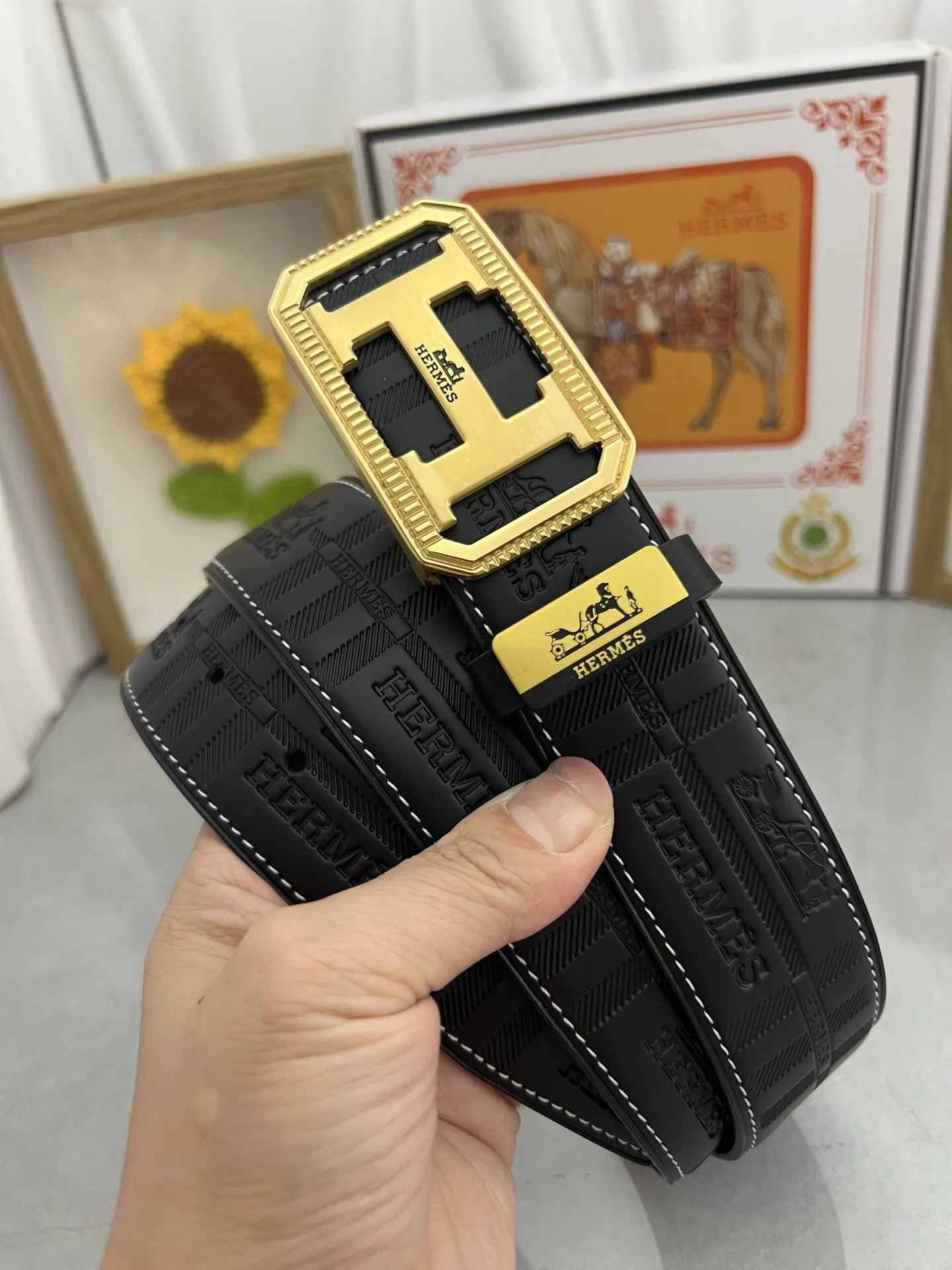 Hermes Leather Belt Fine Accessories