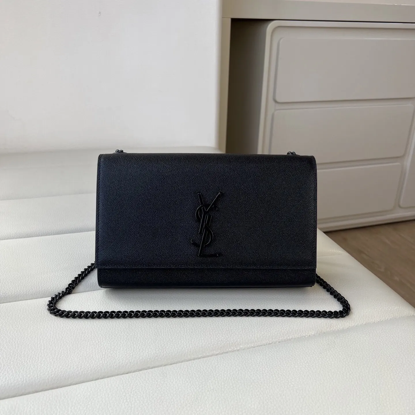 YSL 銀色 金色 小牛皮 鏈條包 精致鏈條款