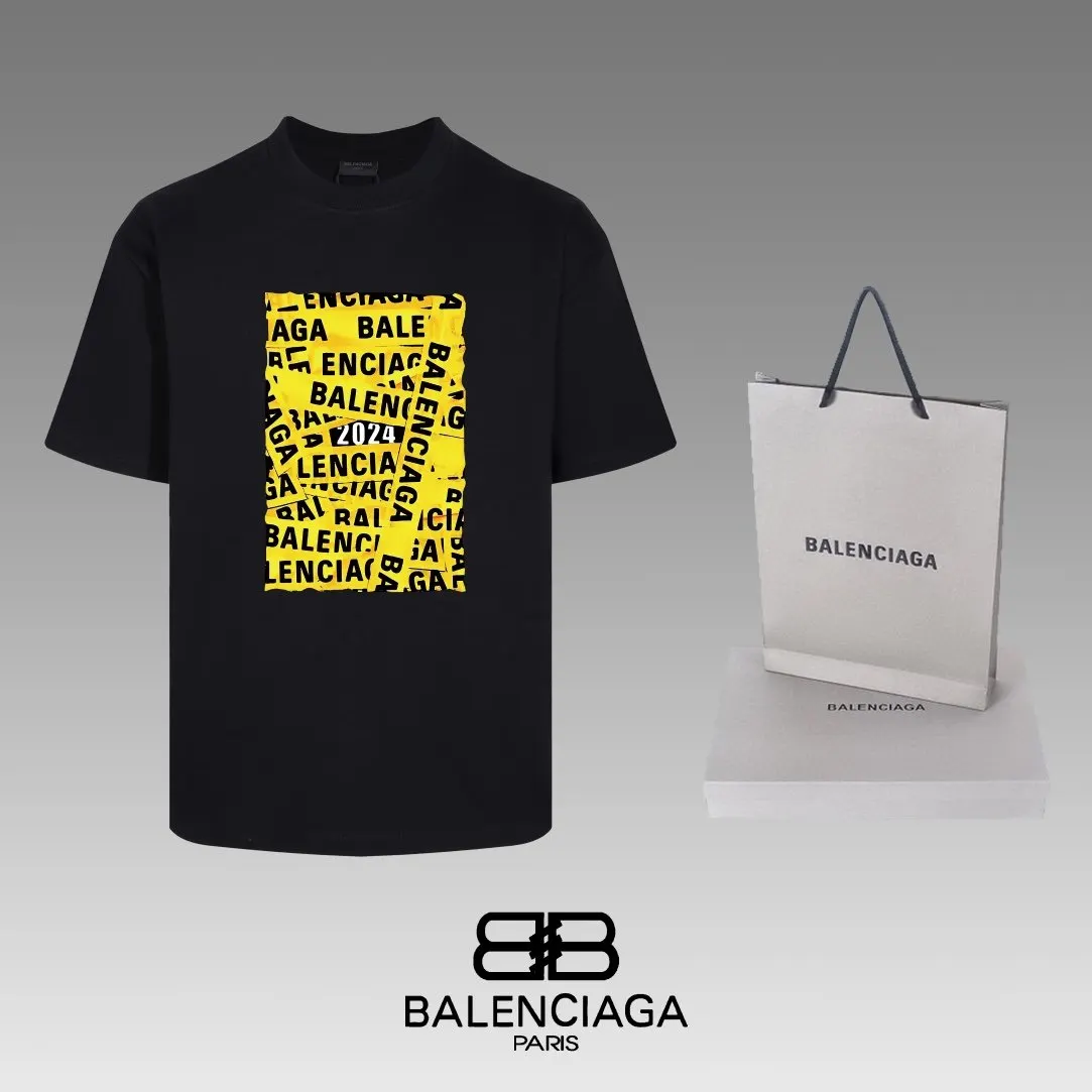 Balenciaga 黑色 短袖T恤 宽松休閒款