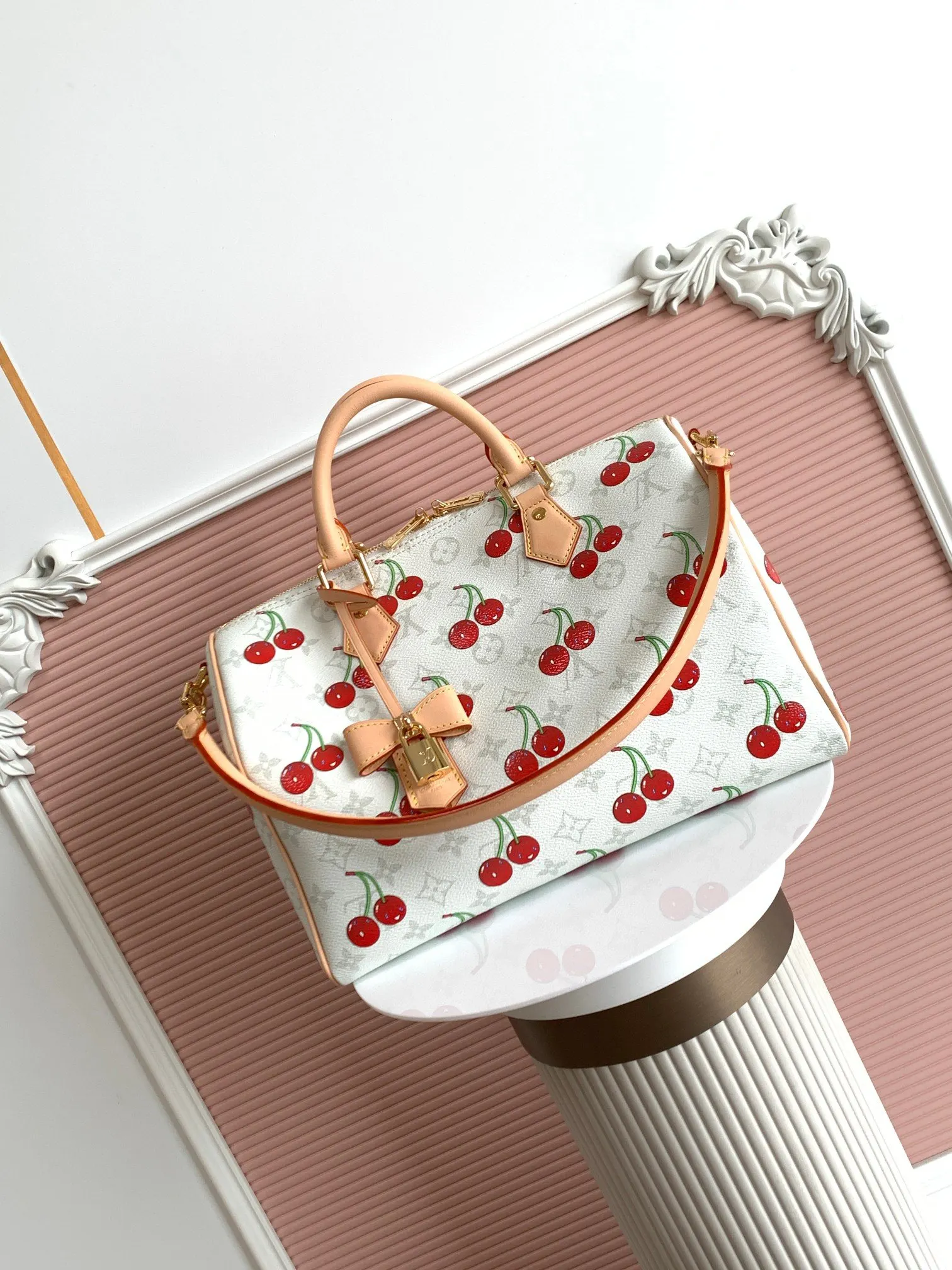 LV Speedy 老花 牛皮 收纳包 旅行收纳款