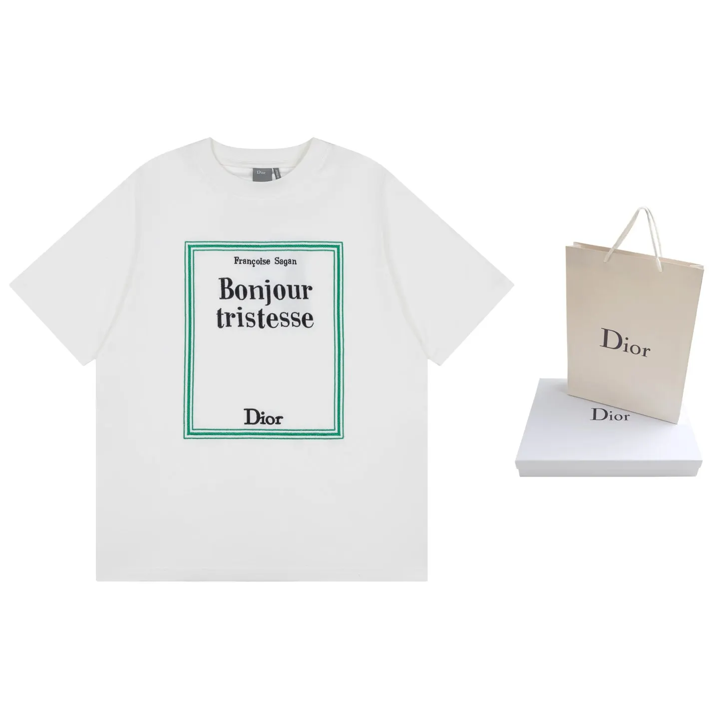 DIOR 刺繡 短袖T恤 休閒百搭款