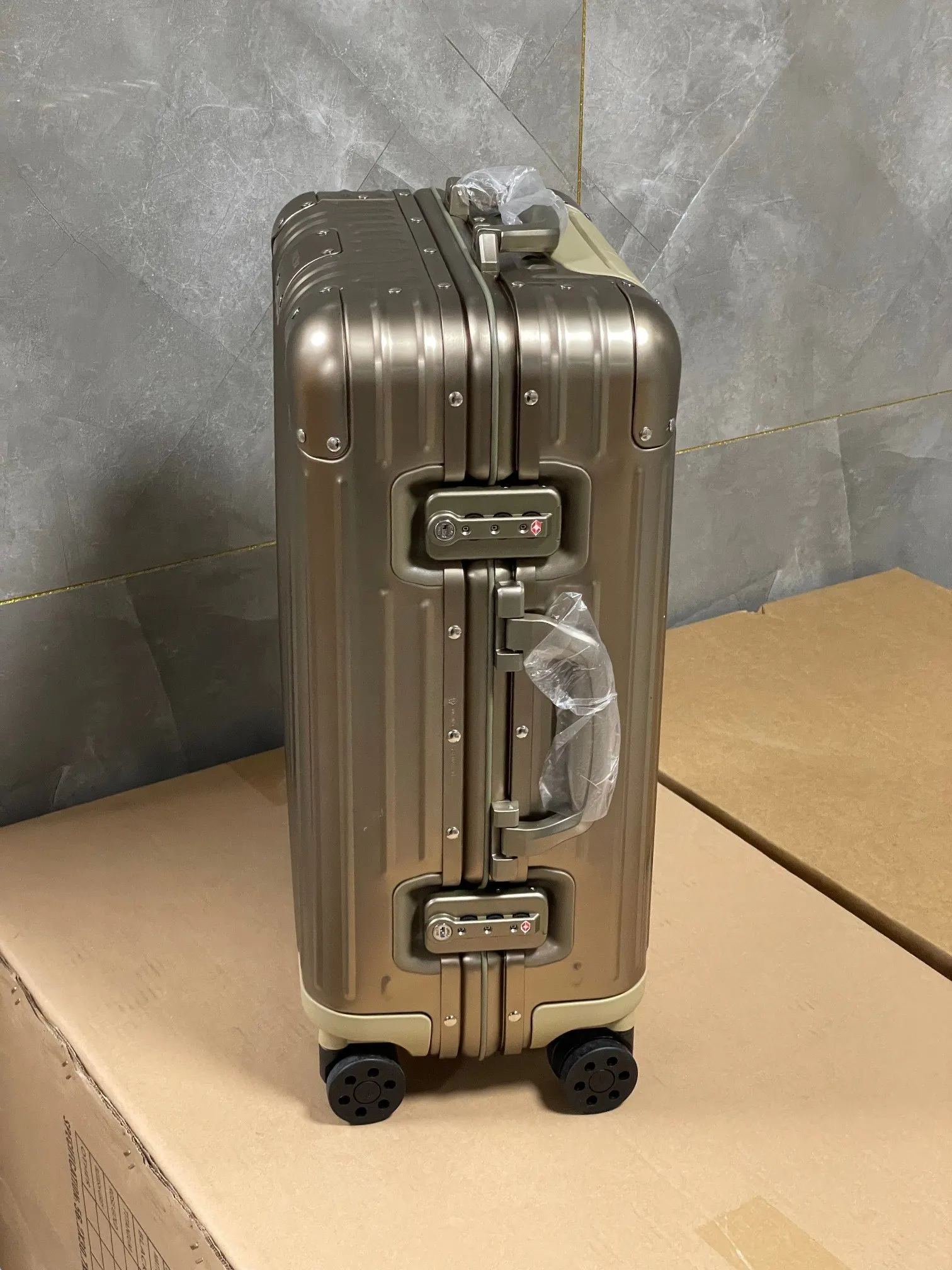 Rimowa Gold Suitcase Travel Lightweight
