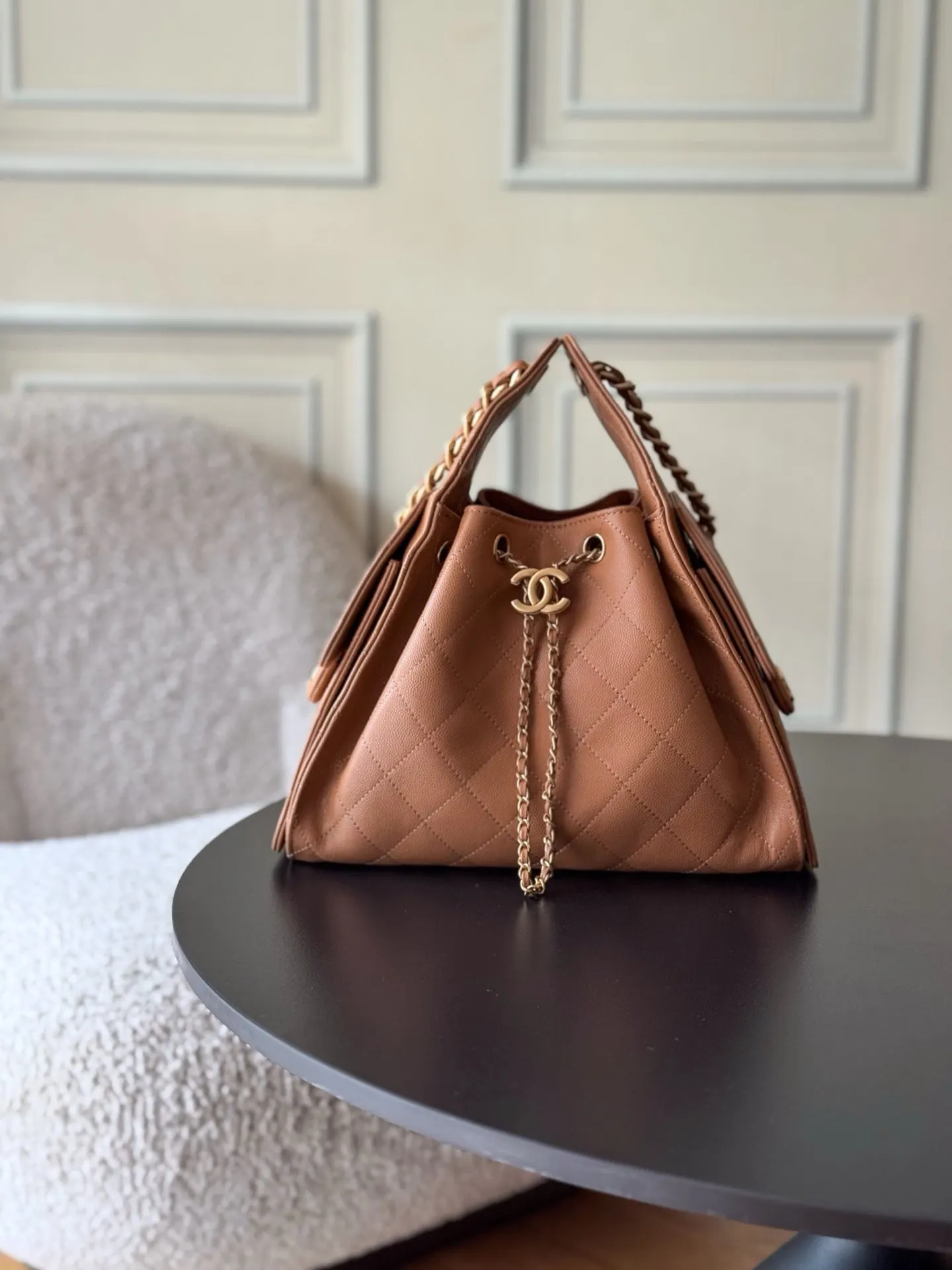 CHANEL Hobo 牛皮 腋下包 復古腋下背款