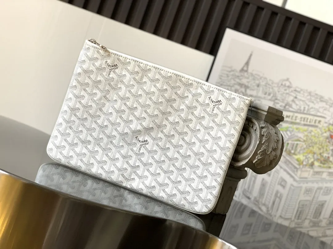 Goyard 白色 鼎鼎戈雅 手拿包 精致手拿款