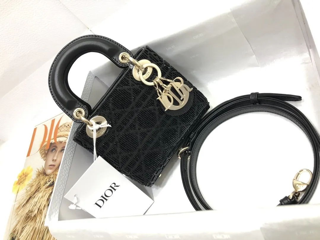 Dior Lady 白色 羊皮 收納包 旅行收納款