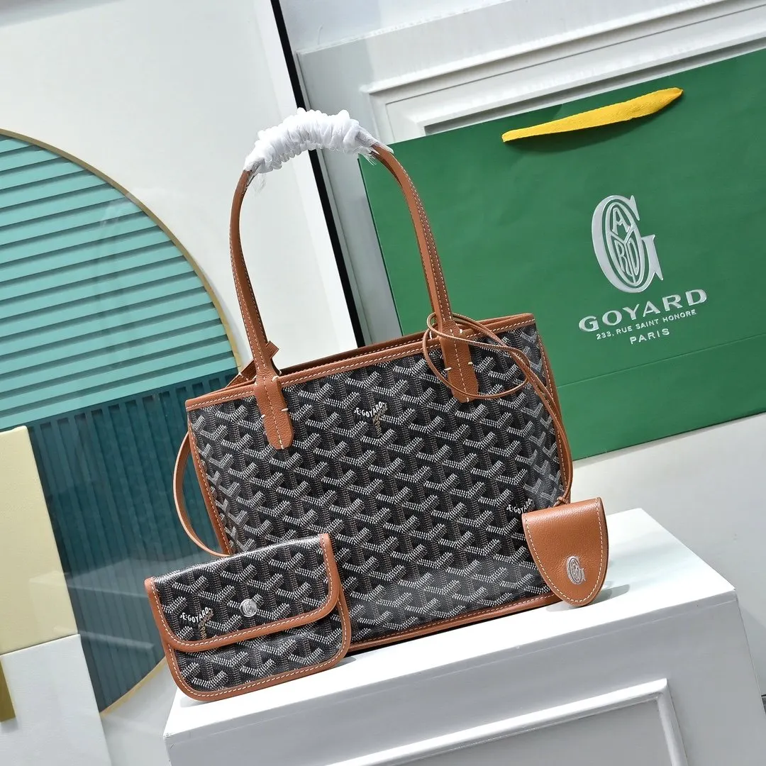 Goyard 牛皮 高 戈雅双面mini 王菲同款购物袋 头层牛皮 托特包 大容量托特款