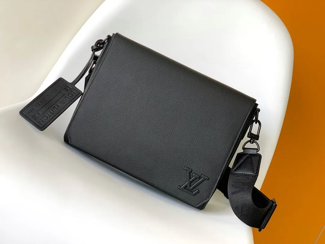 LV 牛皮 Aerogram 邮差包以极 收納包 旅行收納款
