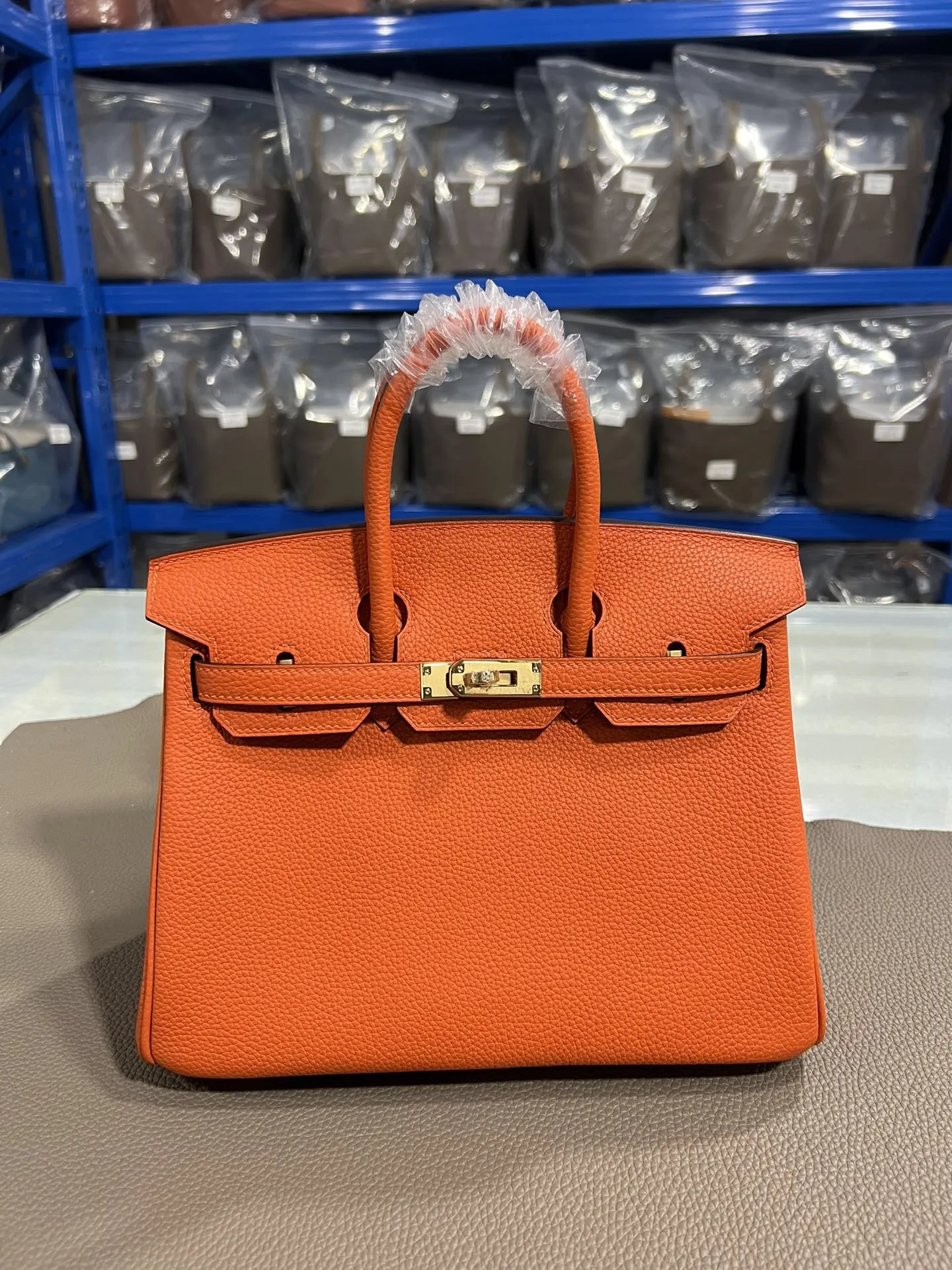 Hermes Birkin 橙色 Togo牛皮 手提包 25cm 經典款
