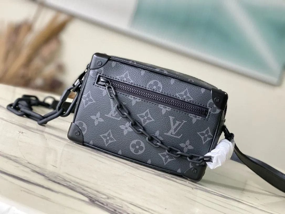 黑色 帆布 黑色花纹 Virgil Abloh 为 链条包 精致链条款