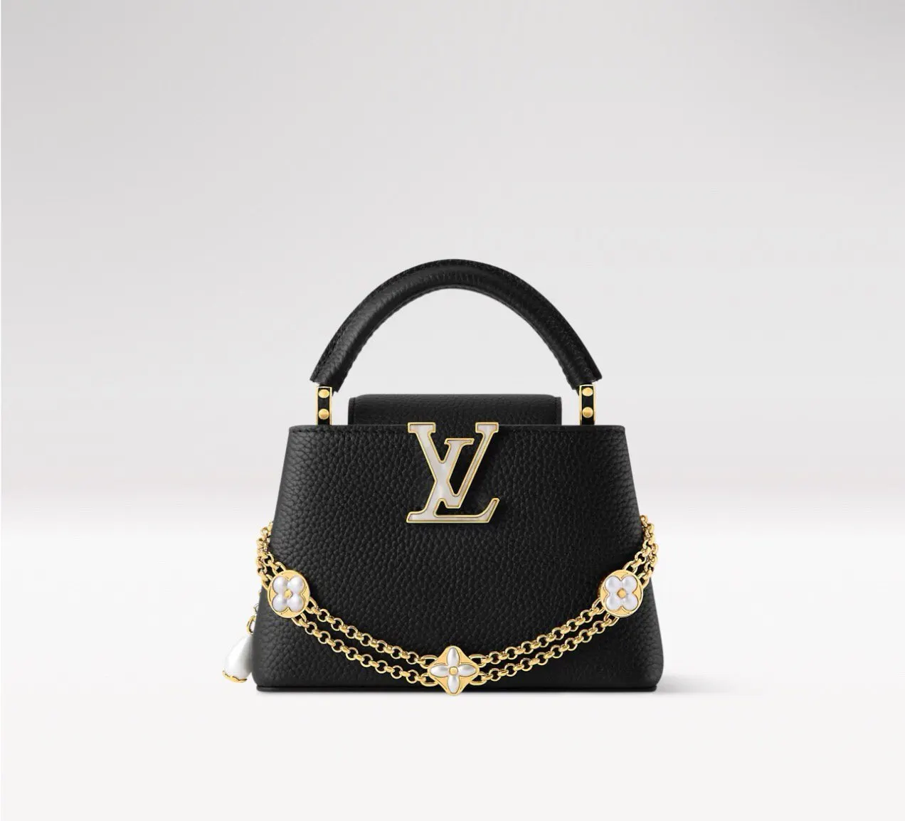 Louis Vuitton Black Chain Bag Leather