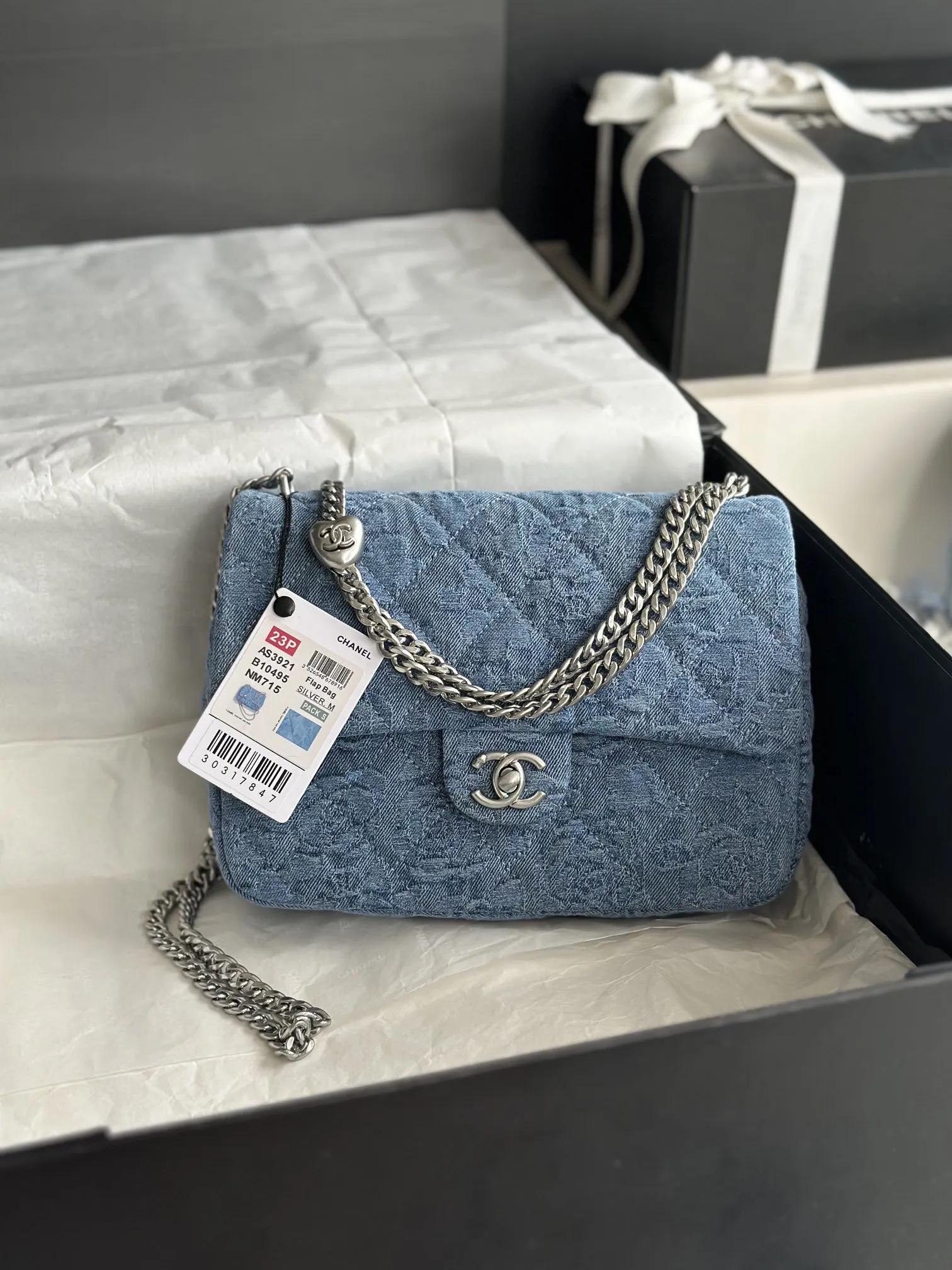 Silver Gold Chain Bag