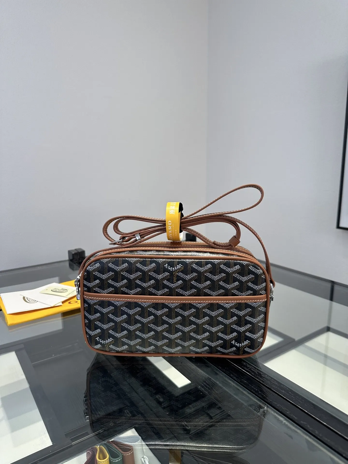 Goyard 棕色 Cap Vert相机包 斜挎包 棕色 是戈雅的经典 轻便斜挎款