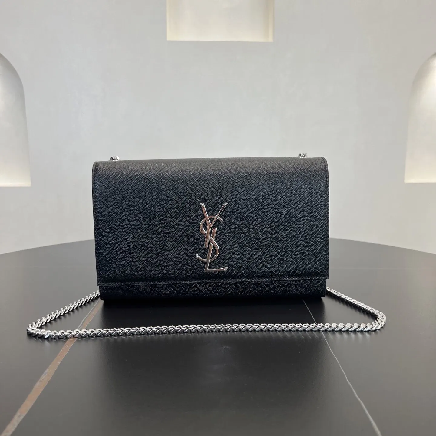 YSL 銀色 金色 小牛皮 鏈條包 精致鏈條款
