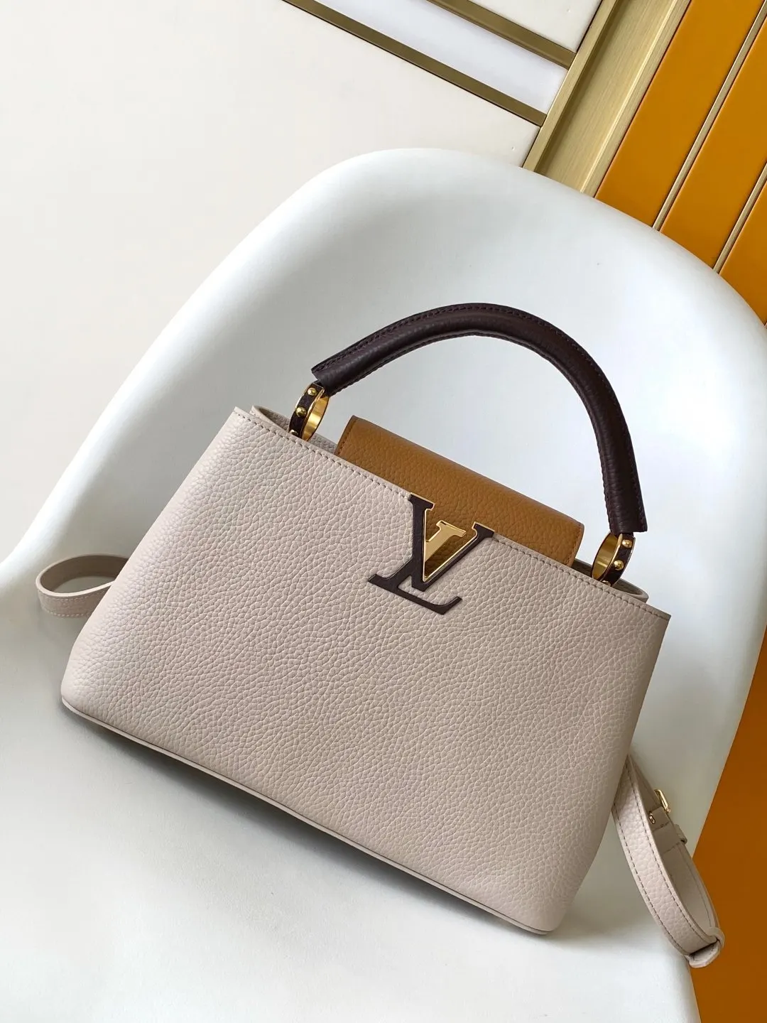 Louis Vuitton Brown Organizer Pouch Travel Leather