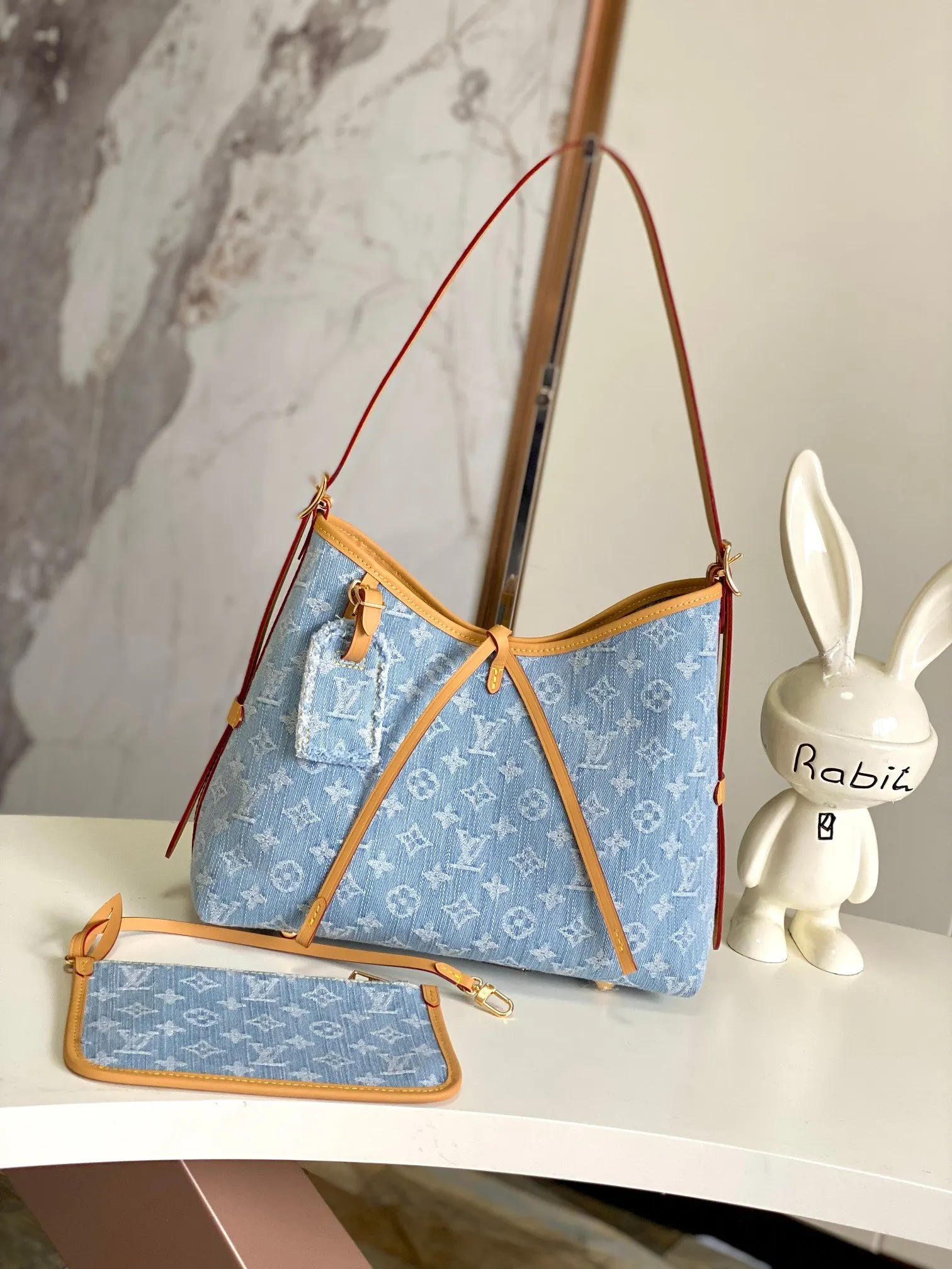 Blue Clutch Bag Canvas