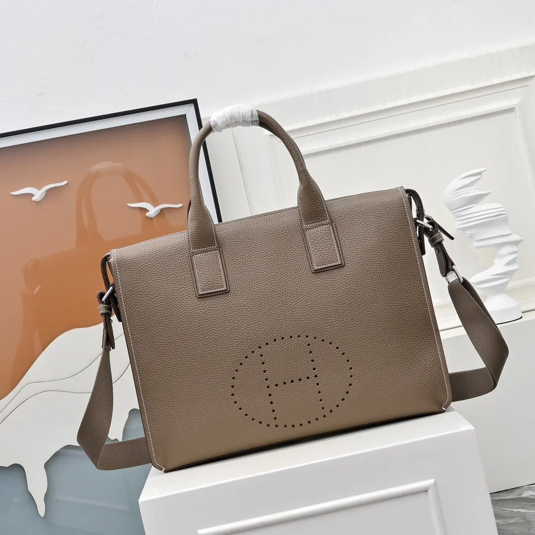 Hermes 牛皮 公文包 商务通勤款