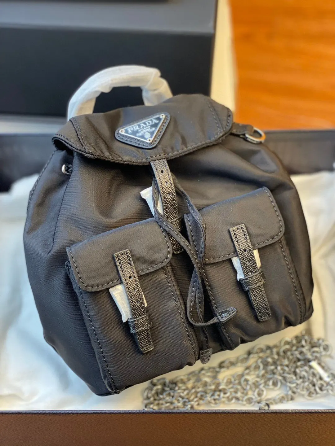 PRADA 雙肩背包 迷你休閒款