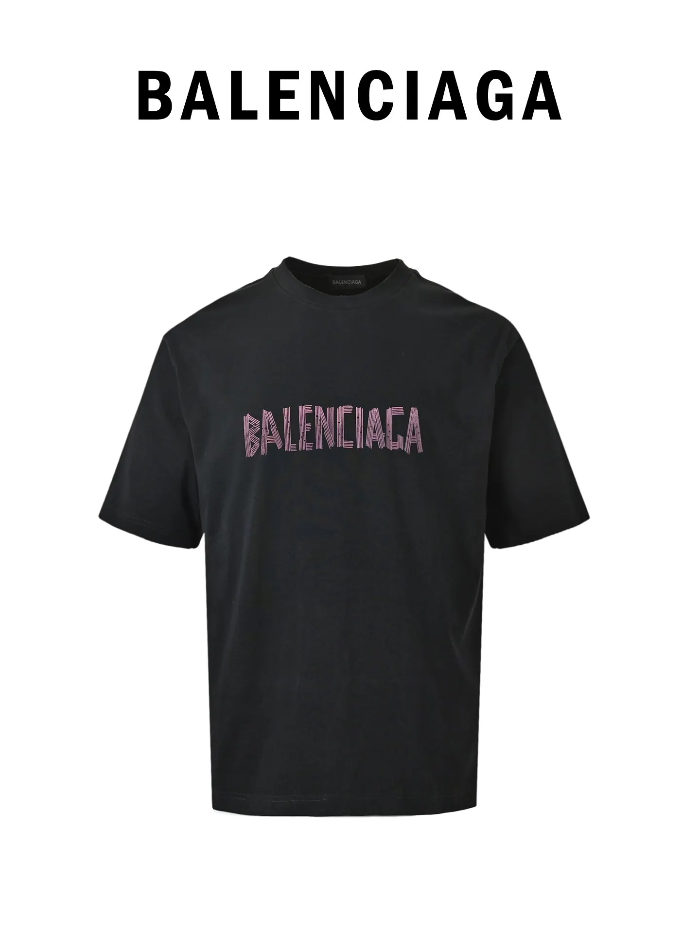 Balenciaga Logo Letter Short Sleeve T-Shirt Street Casual