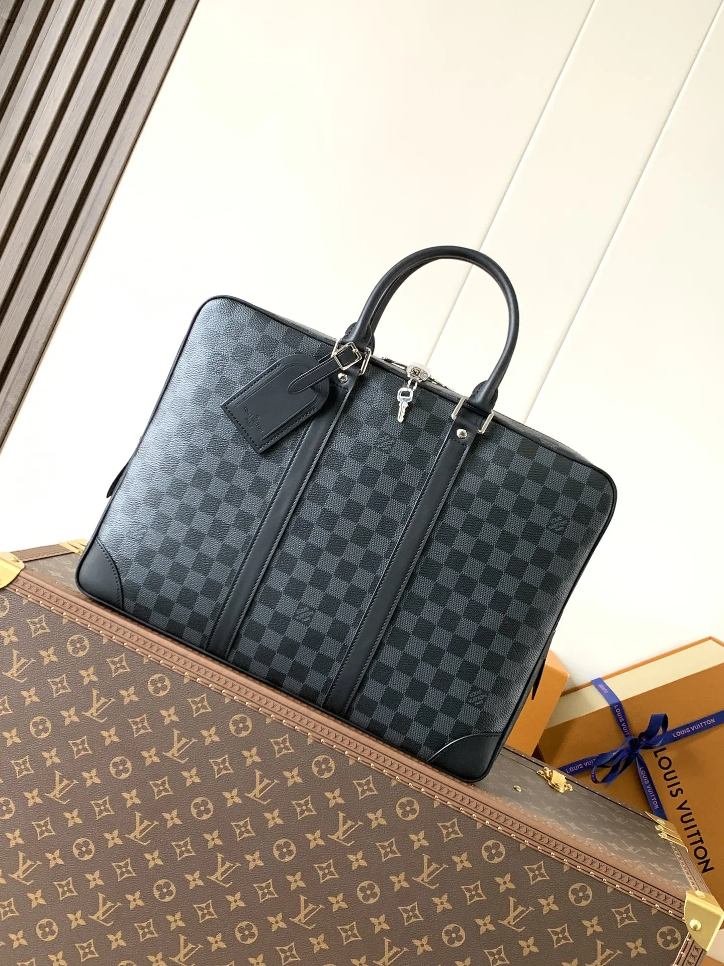 LV 帆布 公文包 商务通勤款