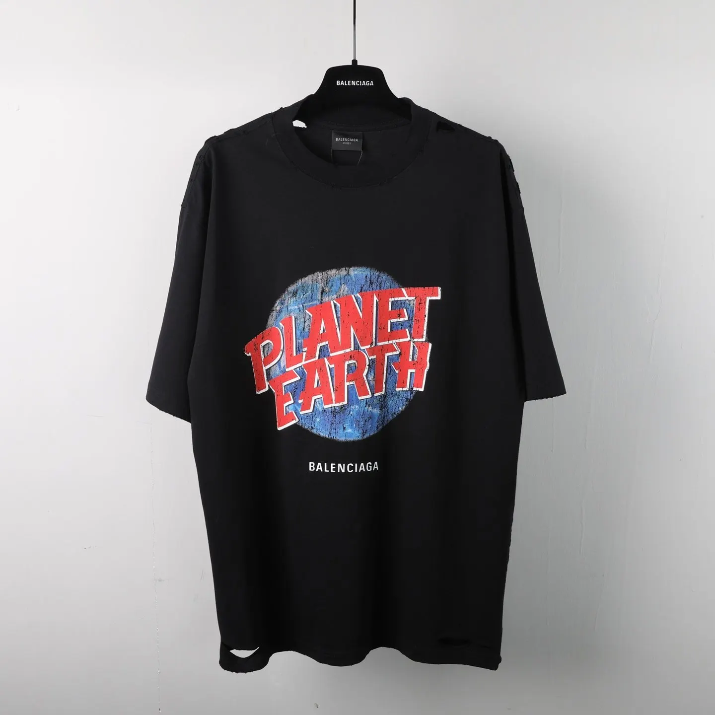 Balenciaga Logo Short Sleeve T-Shirt Street Casual