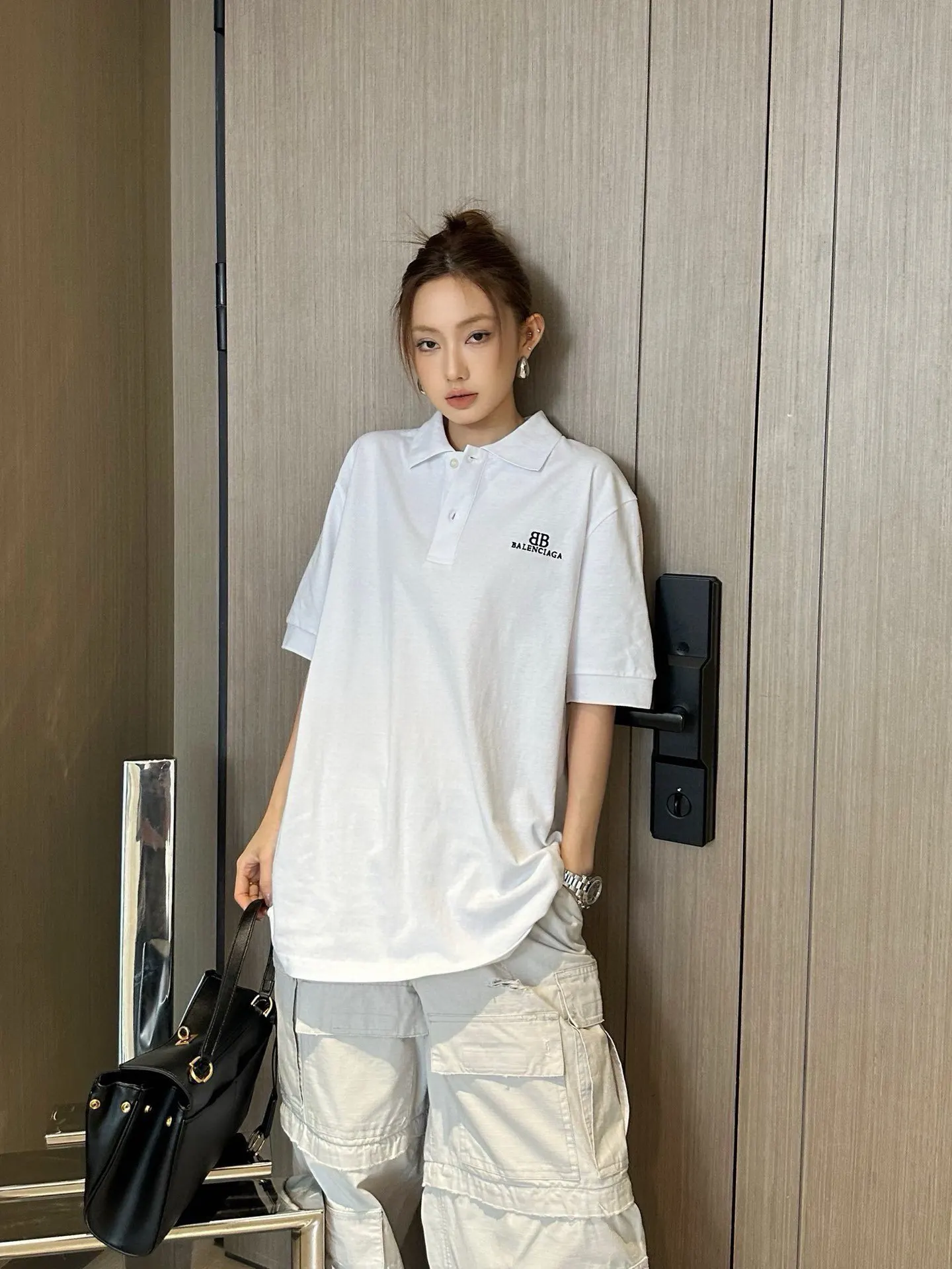 Balenciaga 26SS 刺繡 水洗 Polo衫 街頭休閒款