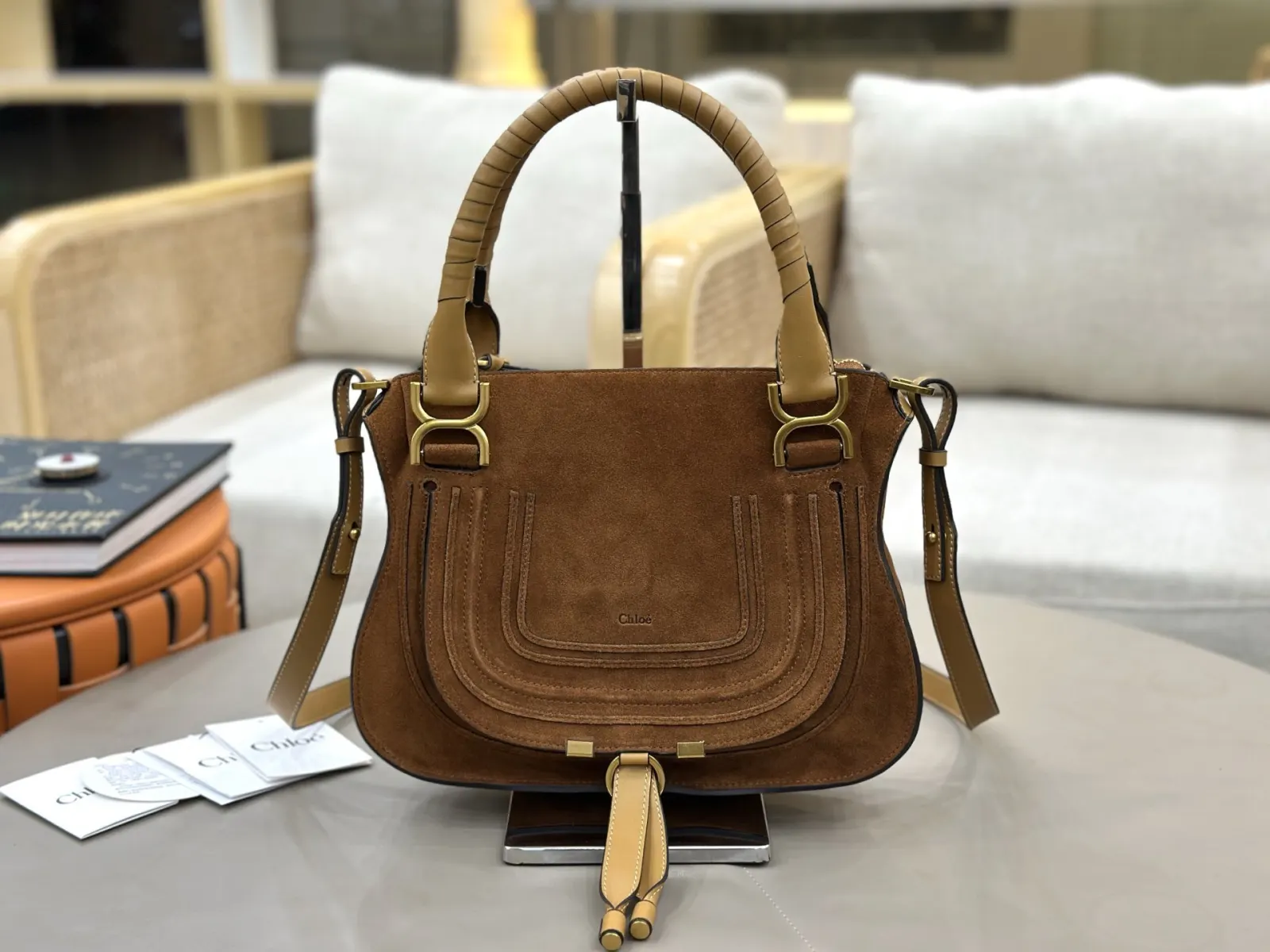 小牛皮 Chloe Marcie马鞍包 斜挎包 轻便斜挎款