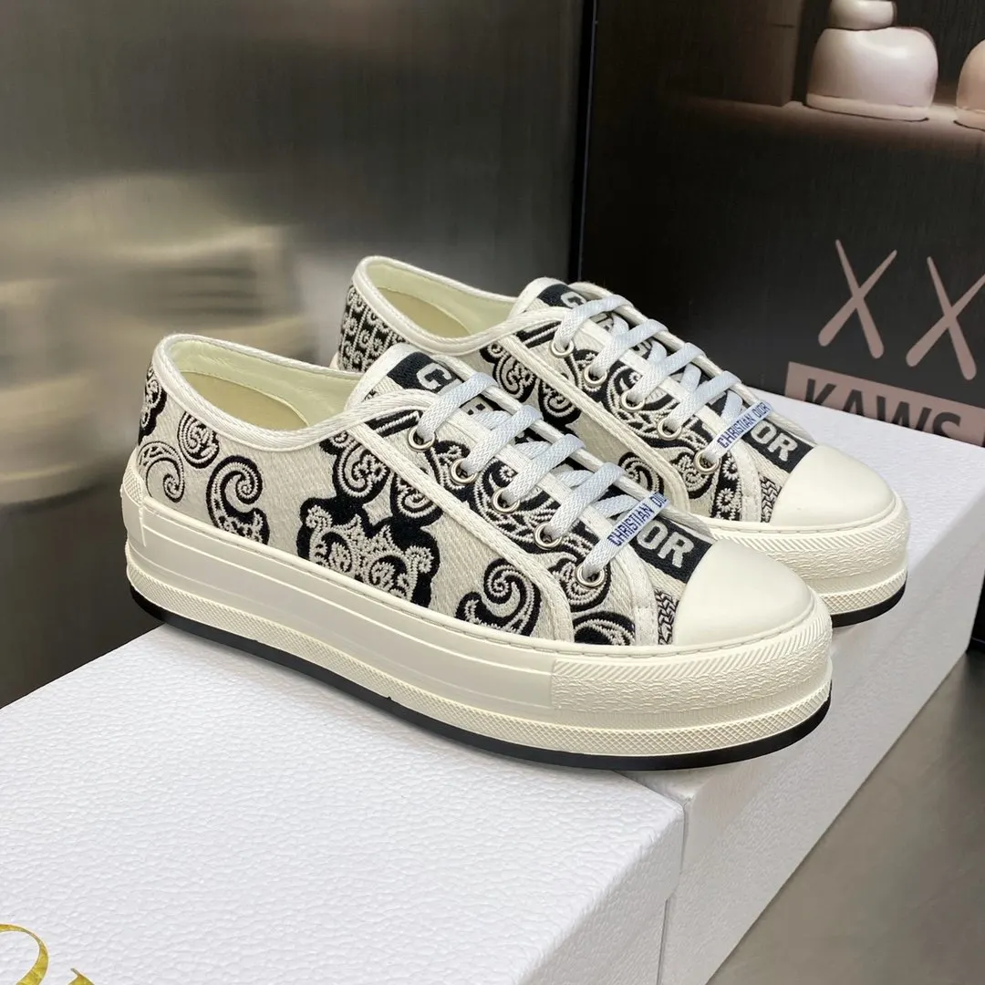 Dior 厚底 拼色 運動鞋 休閒百搭款