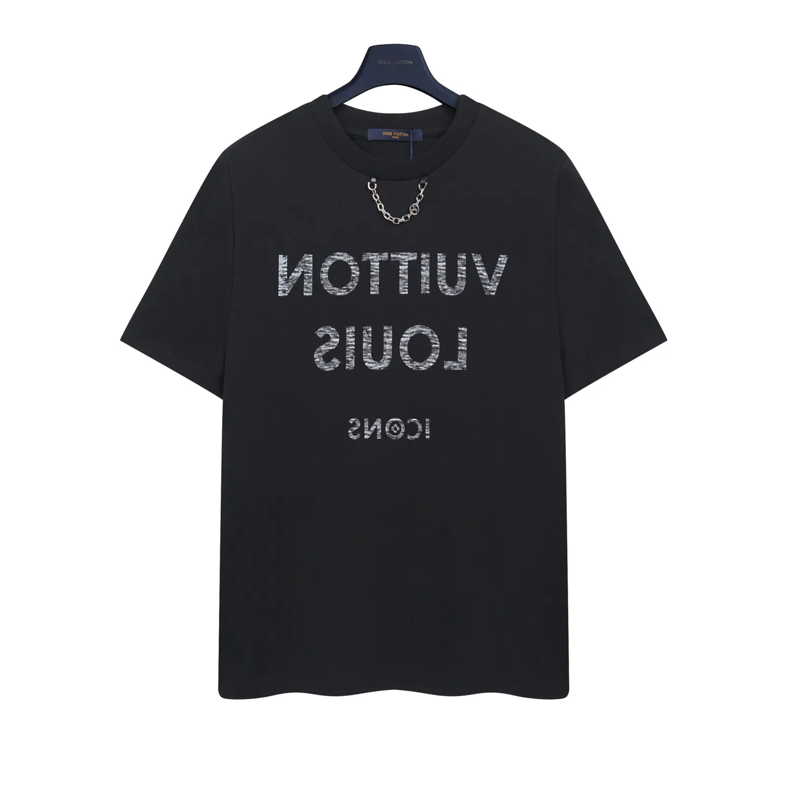 LV 黑色 Logo 字母 短袖T恤 休閒百搭款