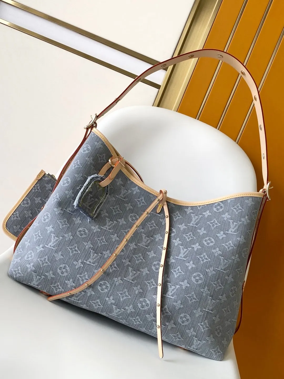 LV CarryAll 牛皮 收納包 旅行收納款