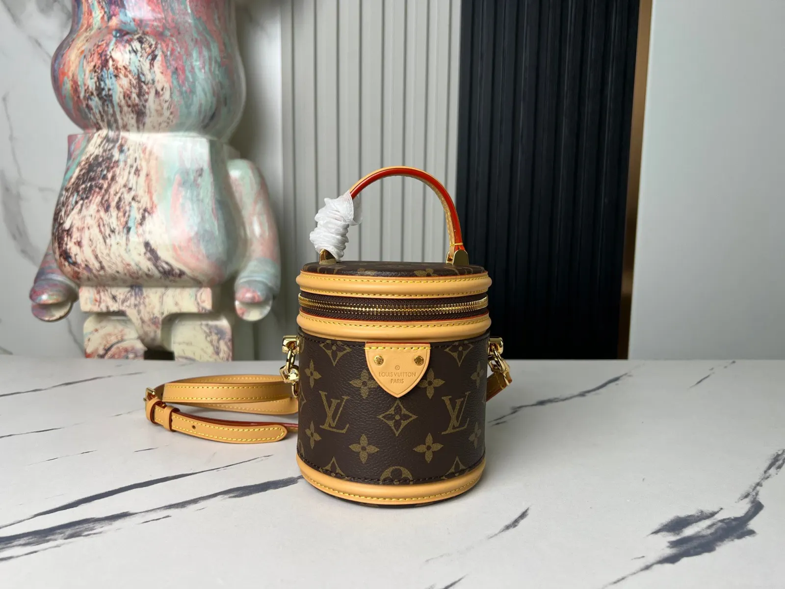 LV 老花 帆布 化妝包 便携收納款