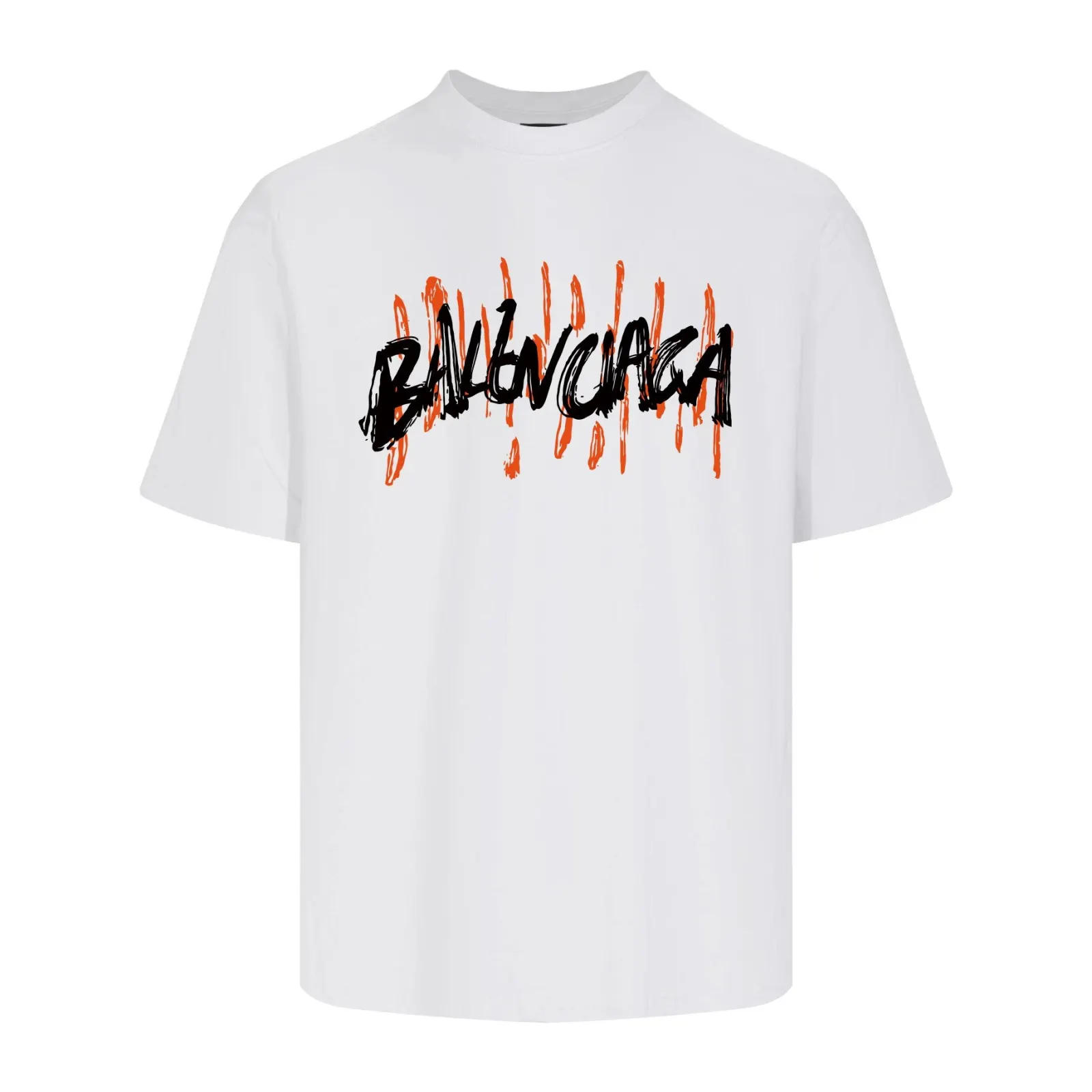 Balenciaga Black Short Sleeve T-Shirt Loose Casual