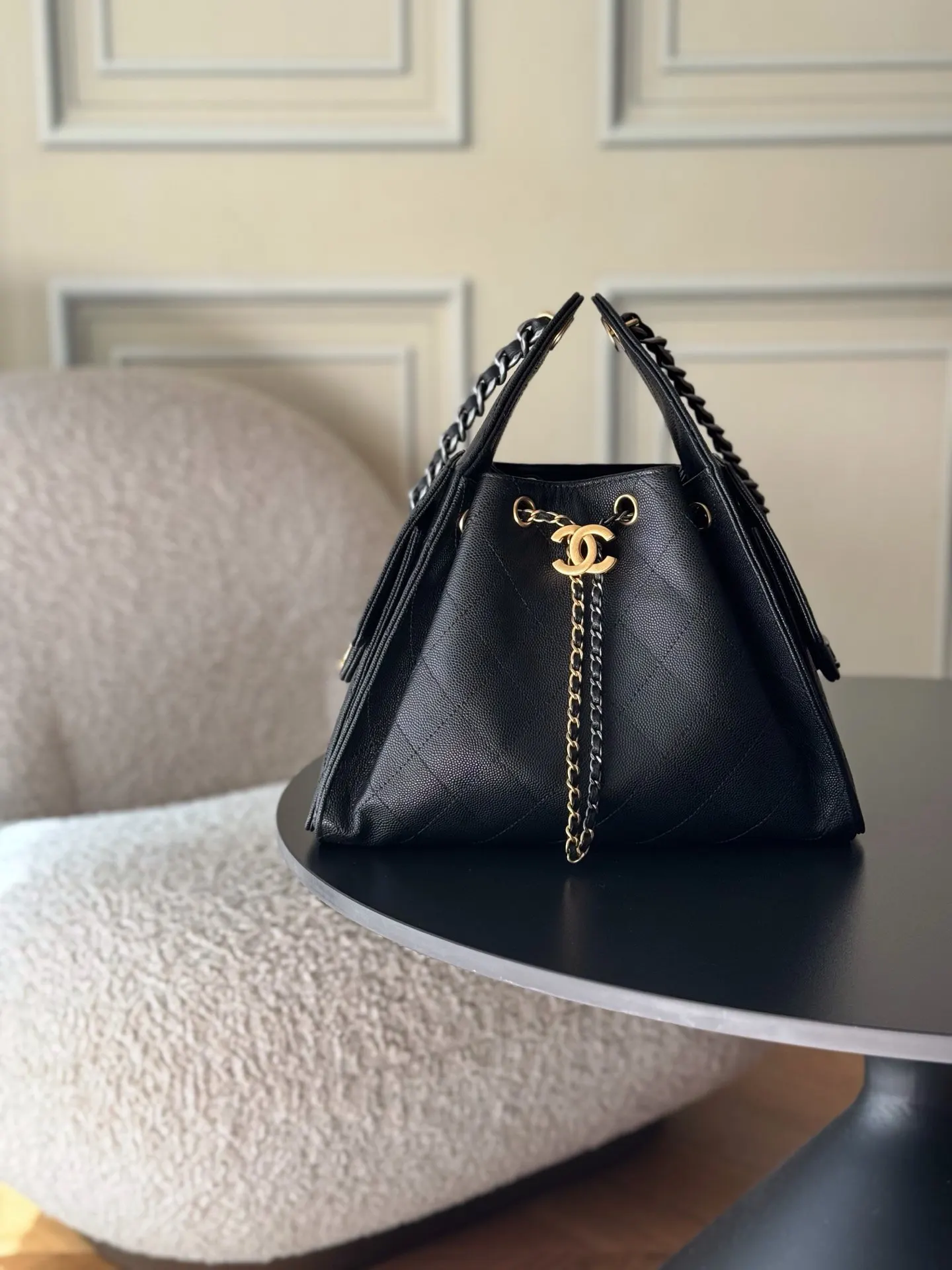 Chanel Hobo Shoulder Bag Vintage Leather
