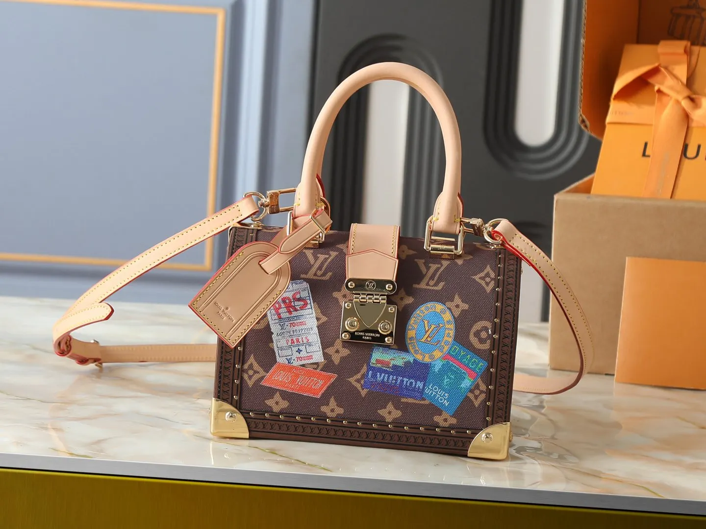 LV Speedy 牛皮 旅行袋 大容量旅行款