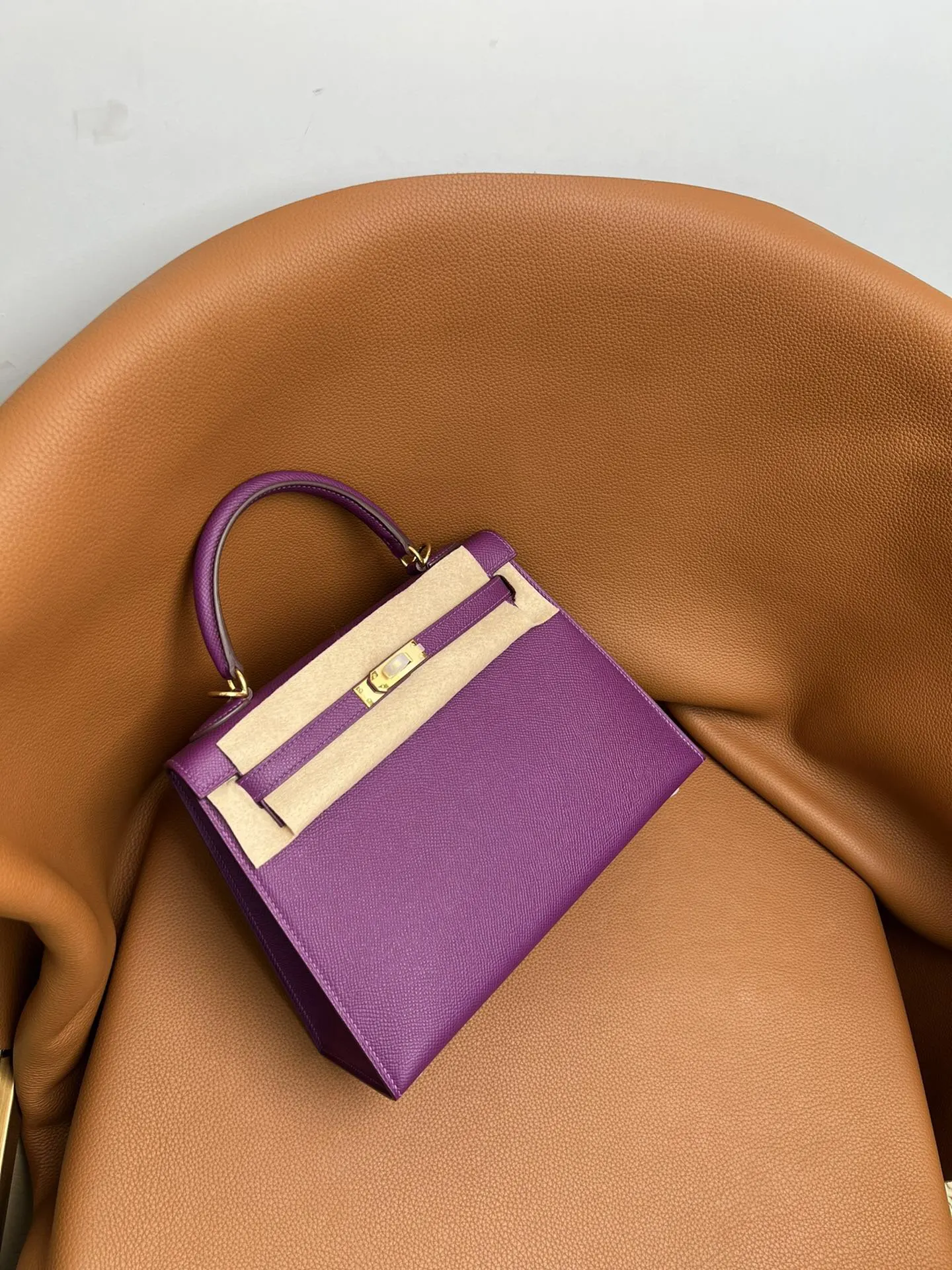Hermes Top Handle Bag Classic Leather