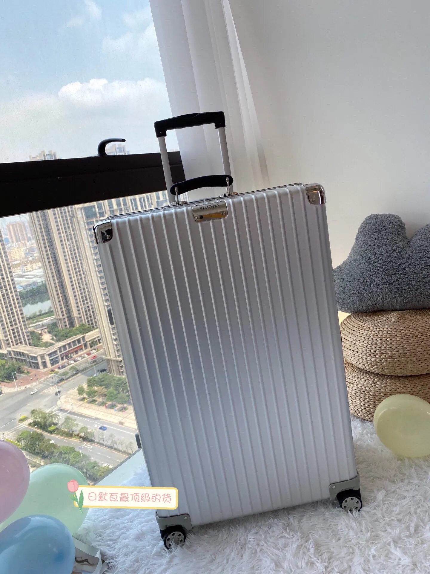 黑色 银色 复古版全铝镁合金 弹跳全铝拉杆 全新一体 行李箱 旅行拉杆款 轻便出行款