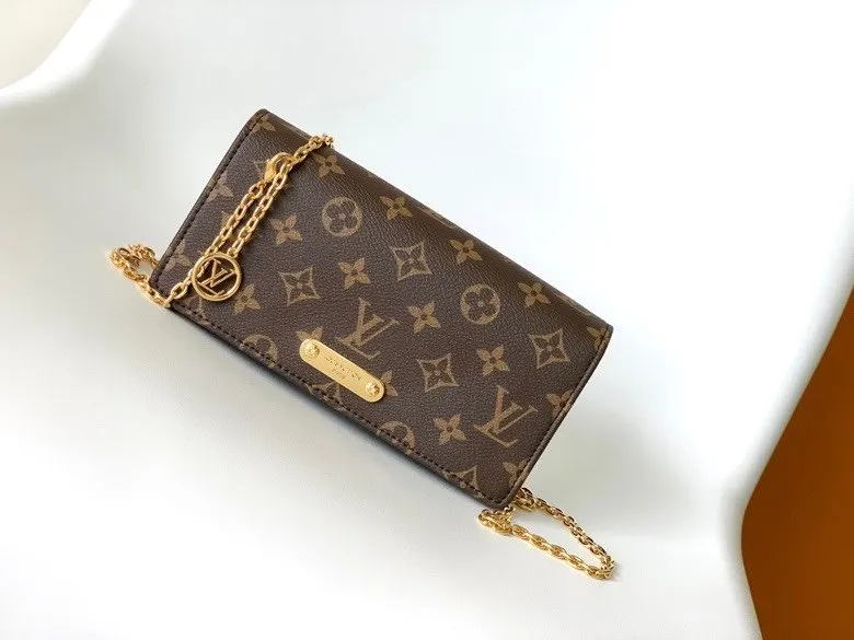 LV 帆布 链条包 精致链条款