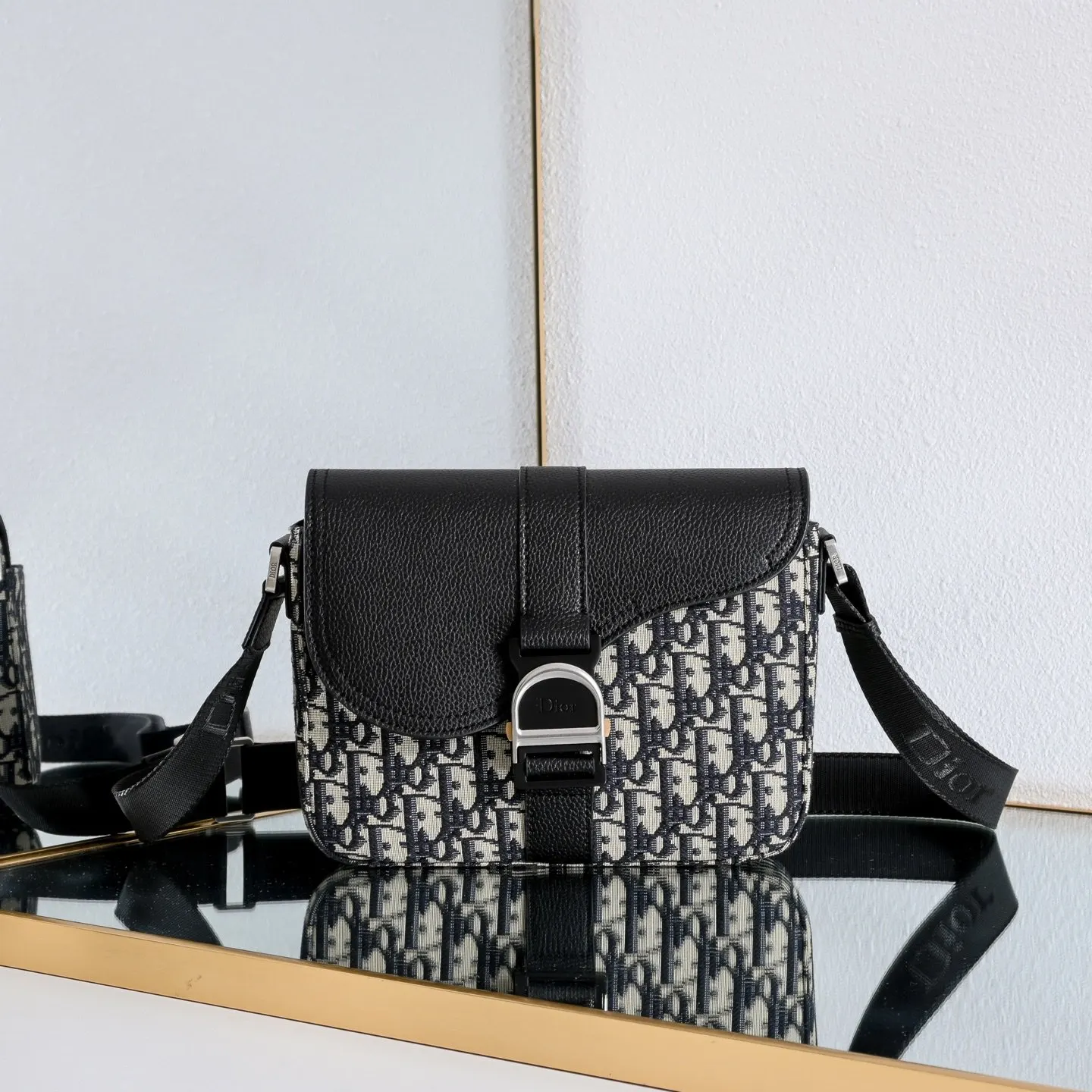 Dior 黑色 米色 牛皮 收纳包 旅行收纳款