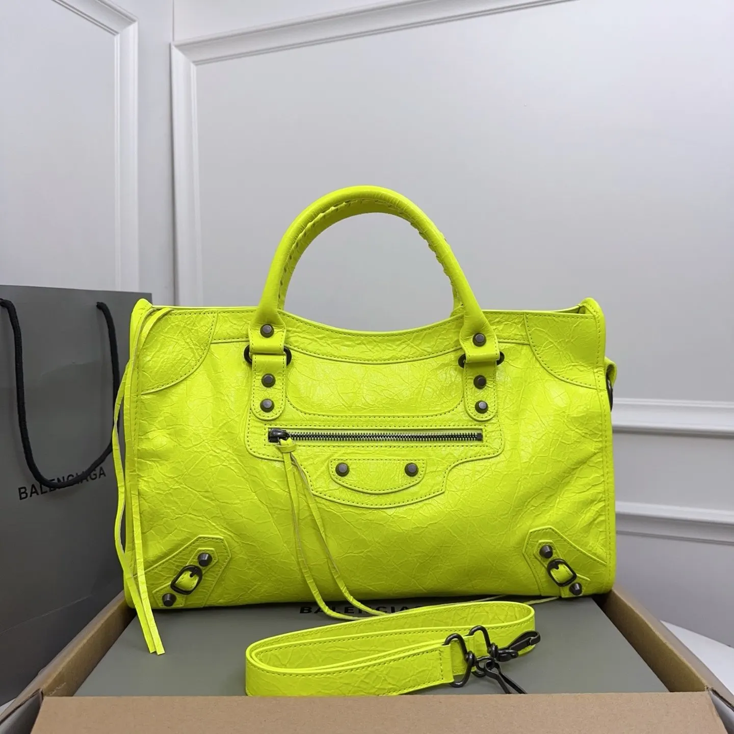 Balenciaga Le City 羊皮 手提包 經典手提款
