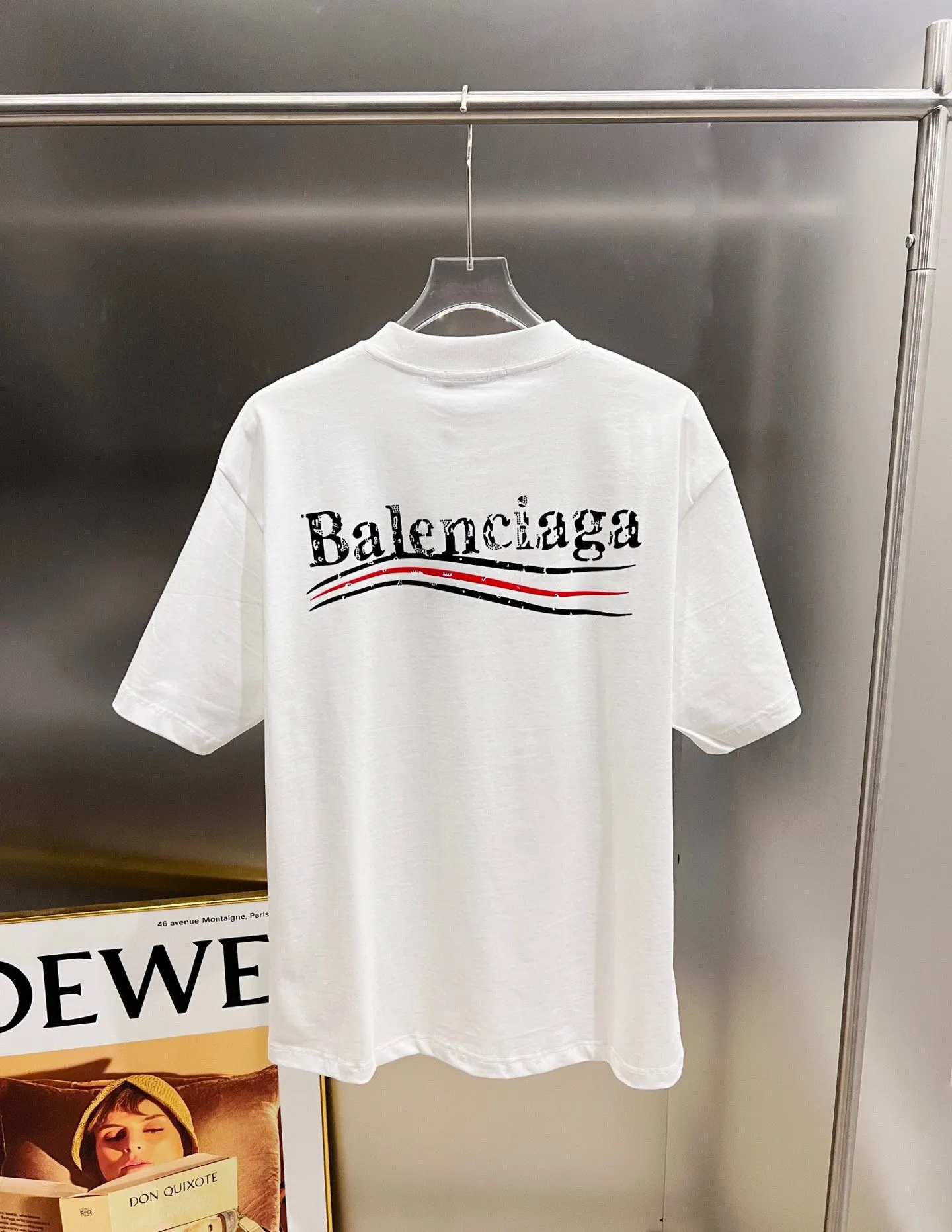 Balenciaga Black Logo Short Sleeve T-Shirt Loose Casual