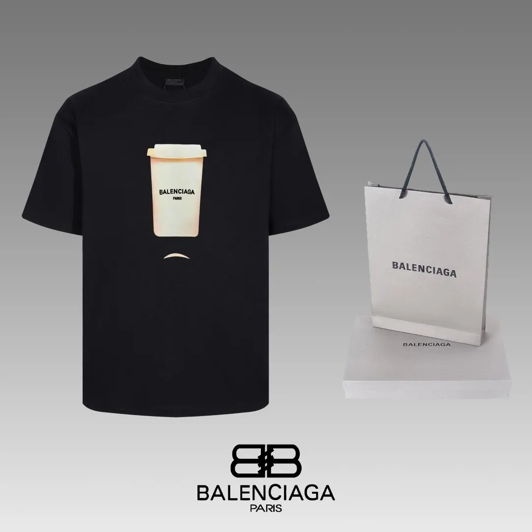 Balenciaga 黑色 短袖T恤 宽松休閒款