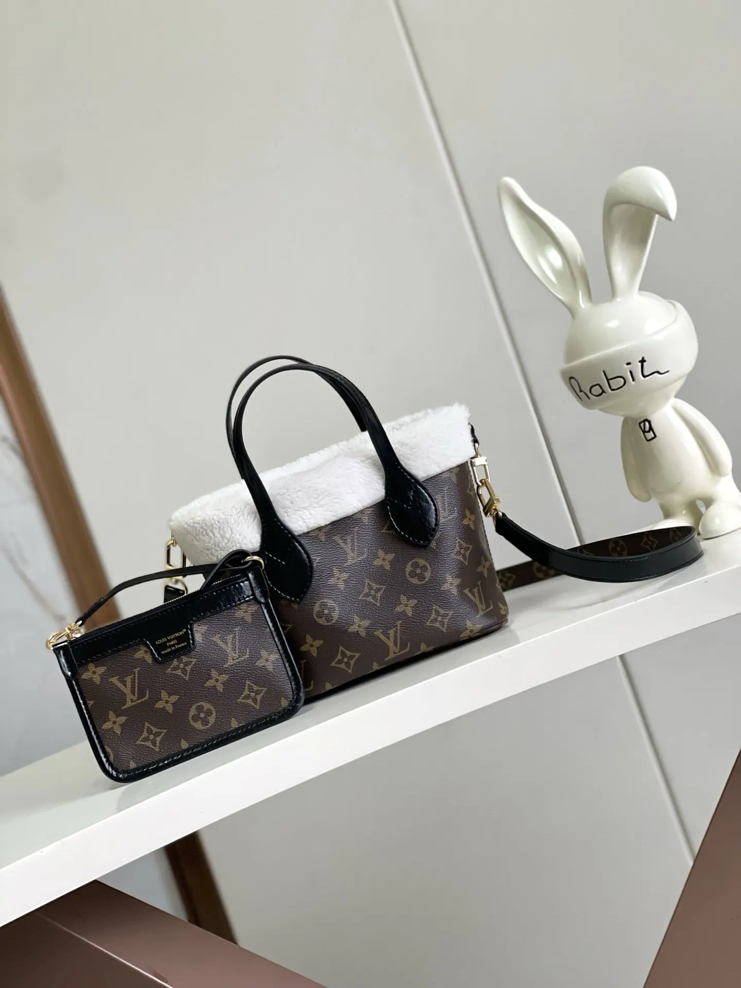 LV Neverfull 老花 帆布 手提包 通勤手提款
