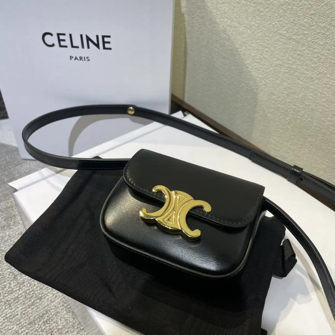 Celine 全钢五金 mini 耳机包 腰包 休閒腰包款