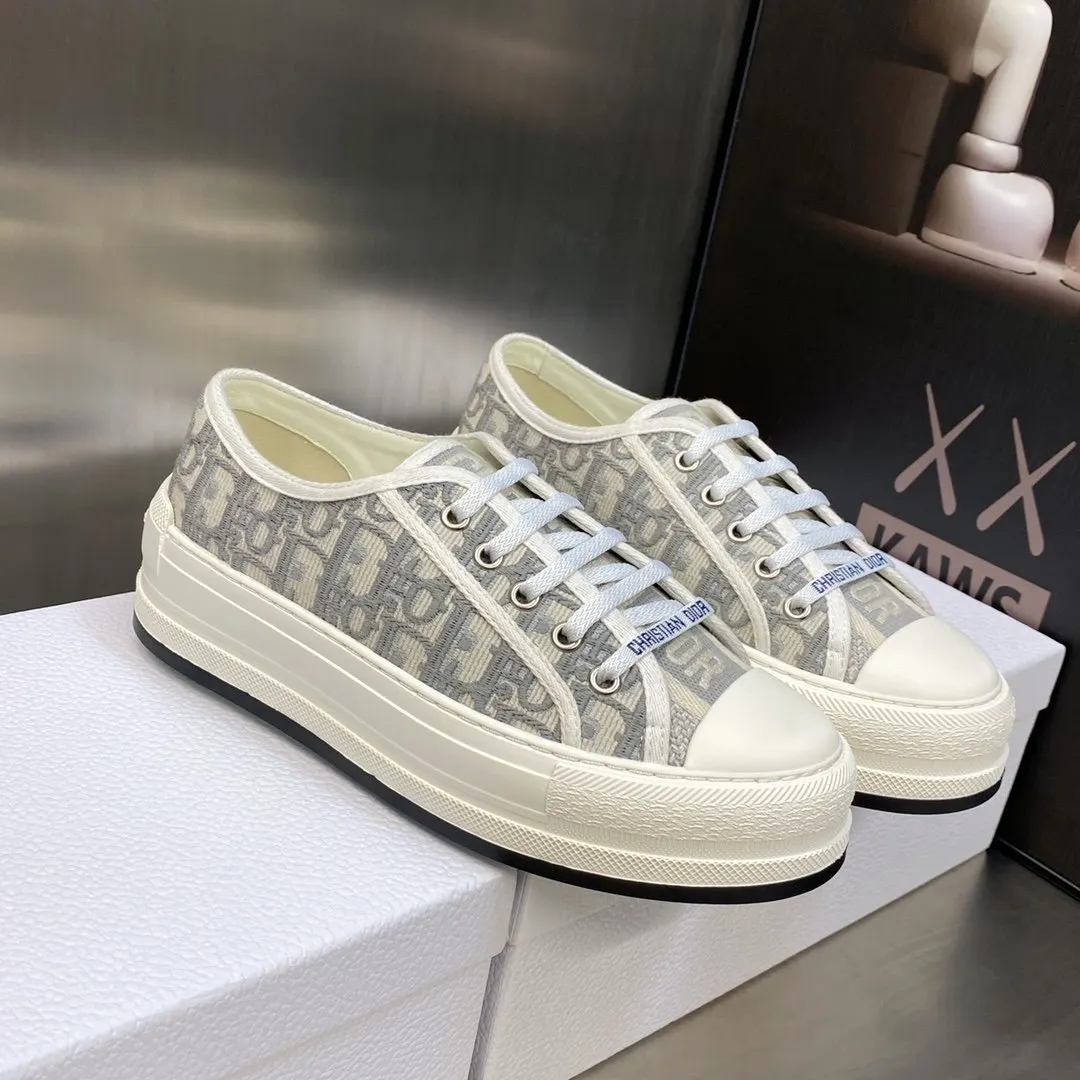 Dior 厚底 拼色 運動鞋 休閒百搭款