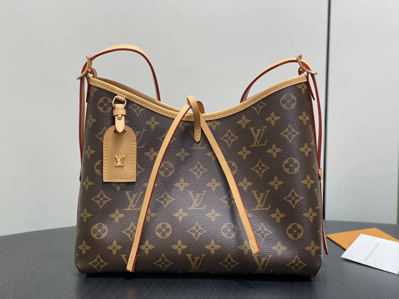 CarryAll 老花 帆布 手拿包 精致手拿款