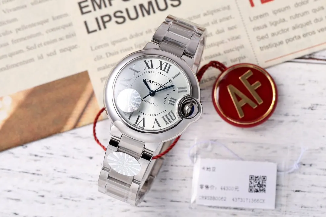 Cartier 鳄鱼皮 AF 卡地亚 藍气球系列腕表 表壳 直径 手錶 經典腕表款