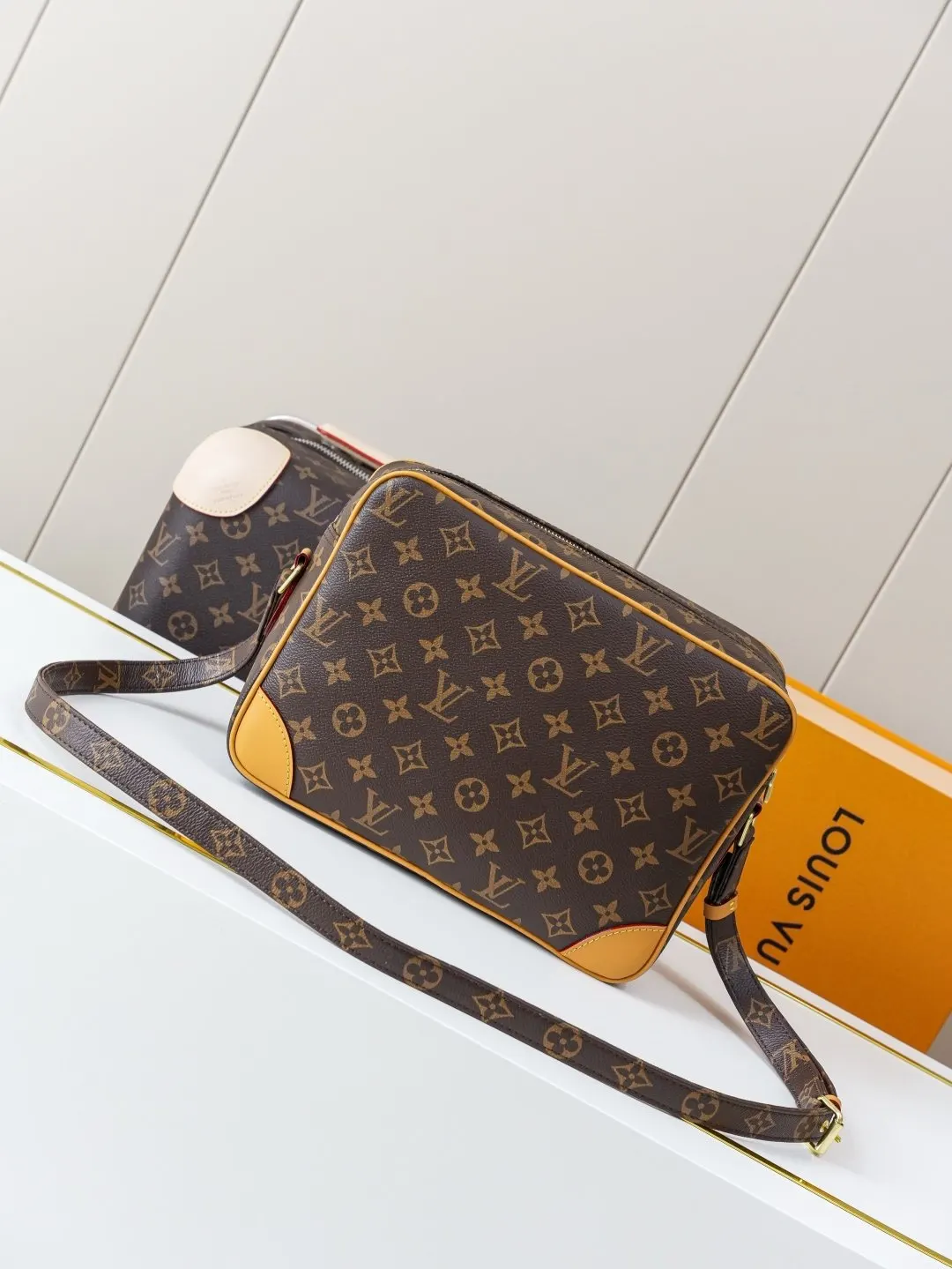 Monogram Crossbody Bag Lightweight Canvas