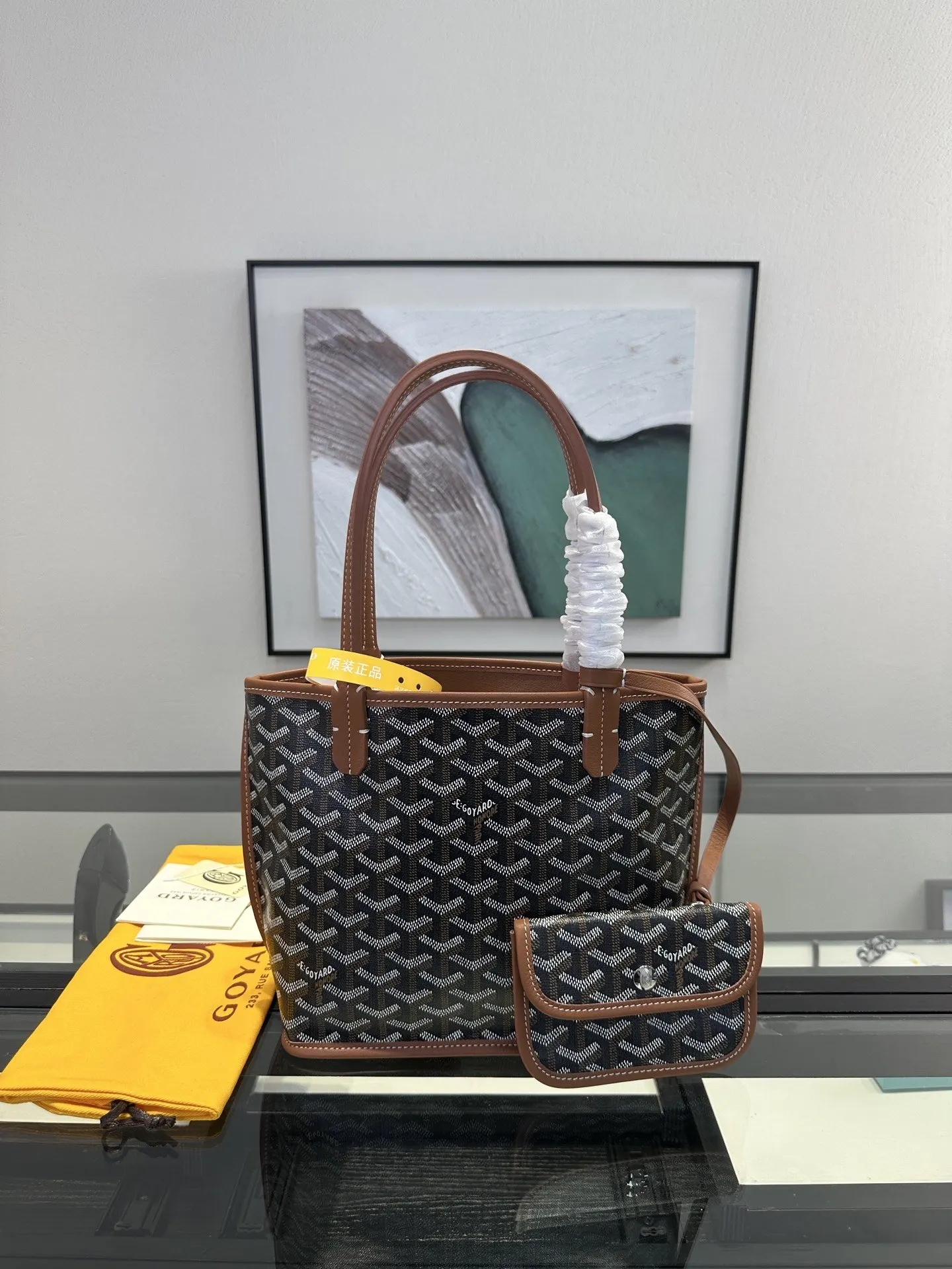 Goyard 棕色 小牛皮 托特包 大容量托特款
