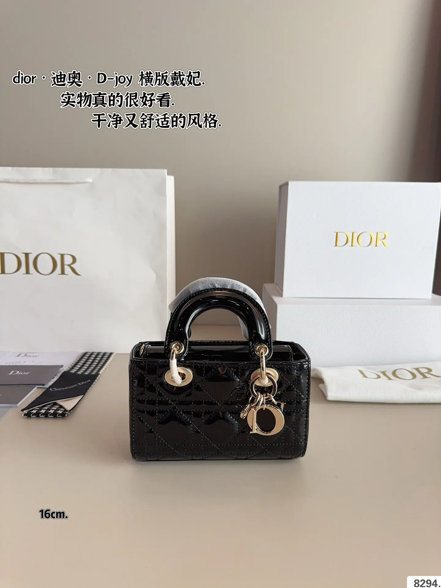 Dior 漆皮 全套 戴妃 横版 漆皮纹 夏日必备单 斜背包 輕便斜挎款