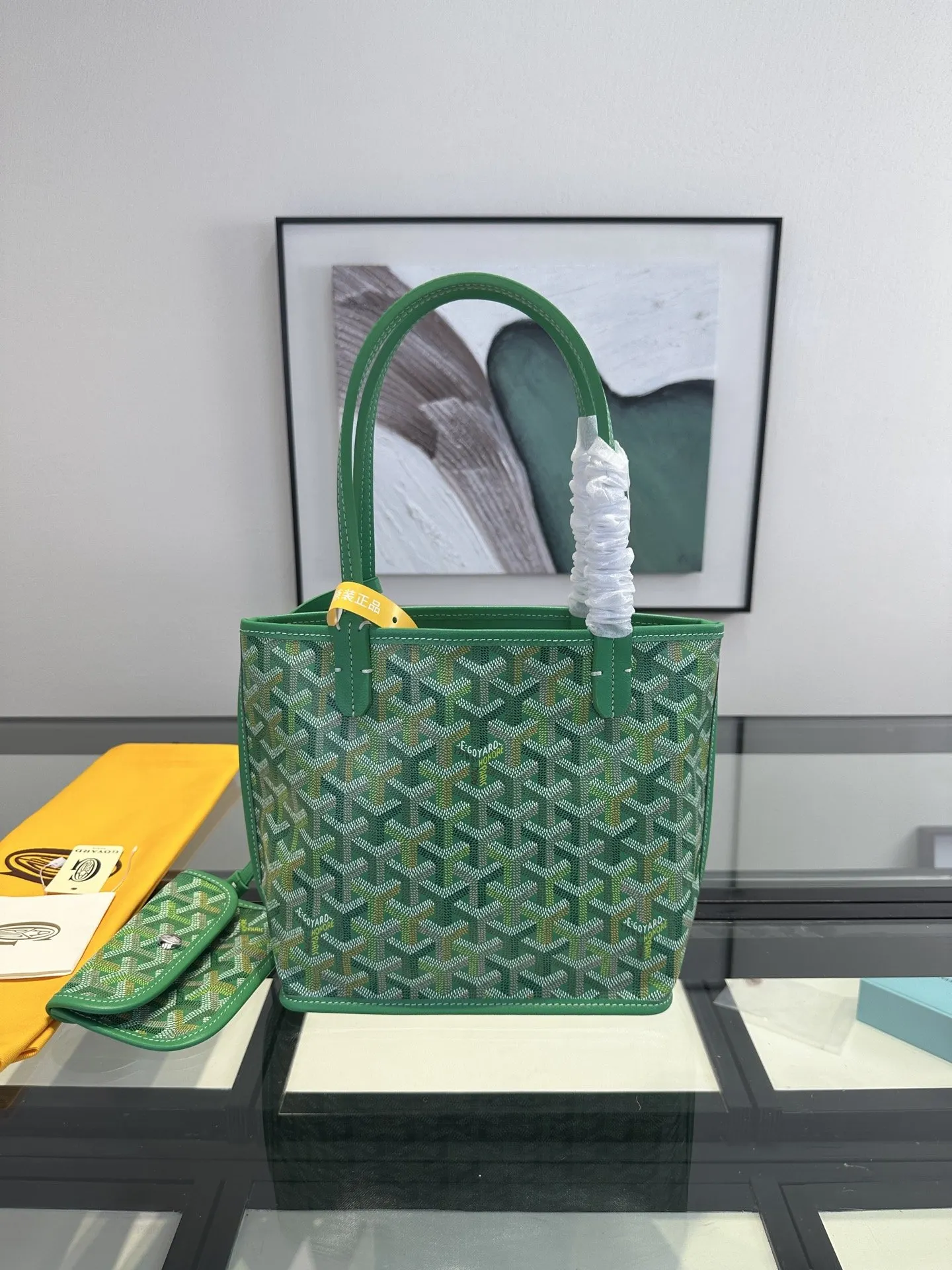 Goyard 小牛皮 戈雅 菜篮子 Anjou mini托特 双面使用 草 托特包 大容量托特款