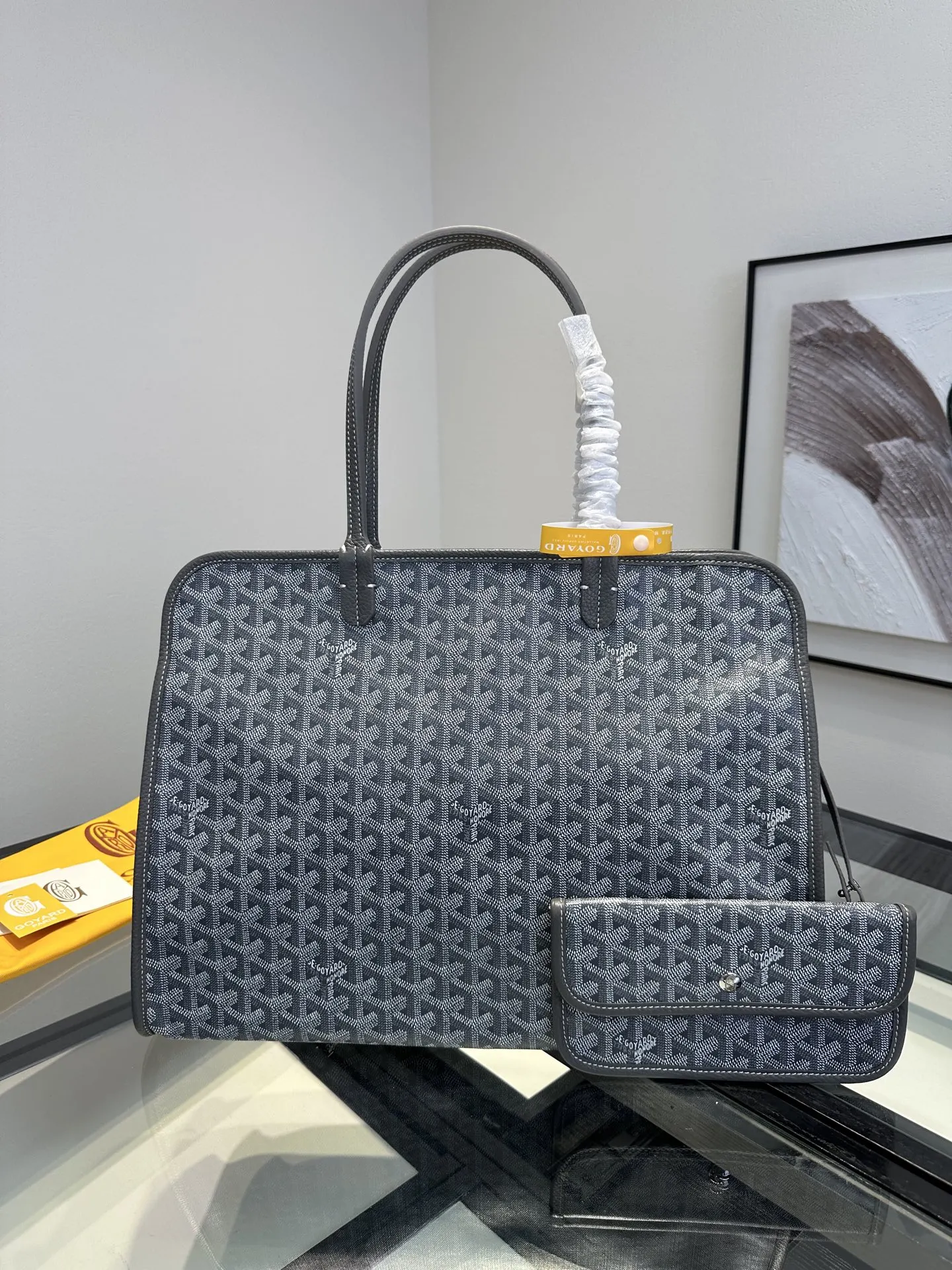 Goyard Gray Tote Bag